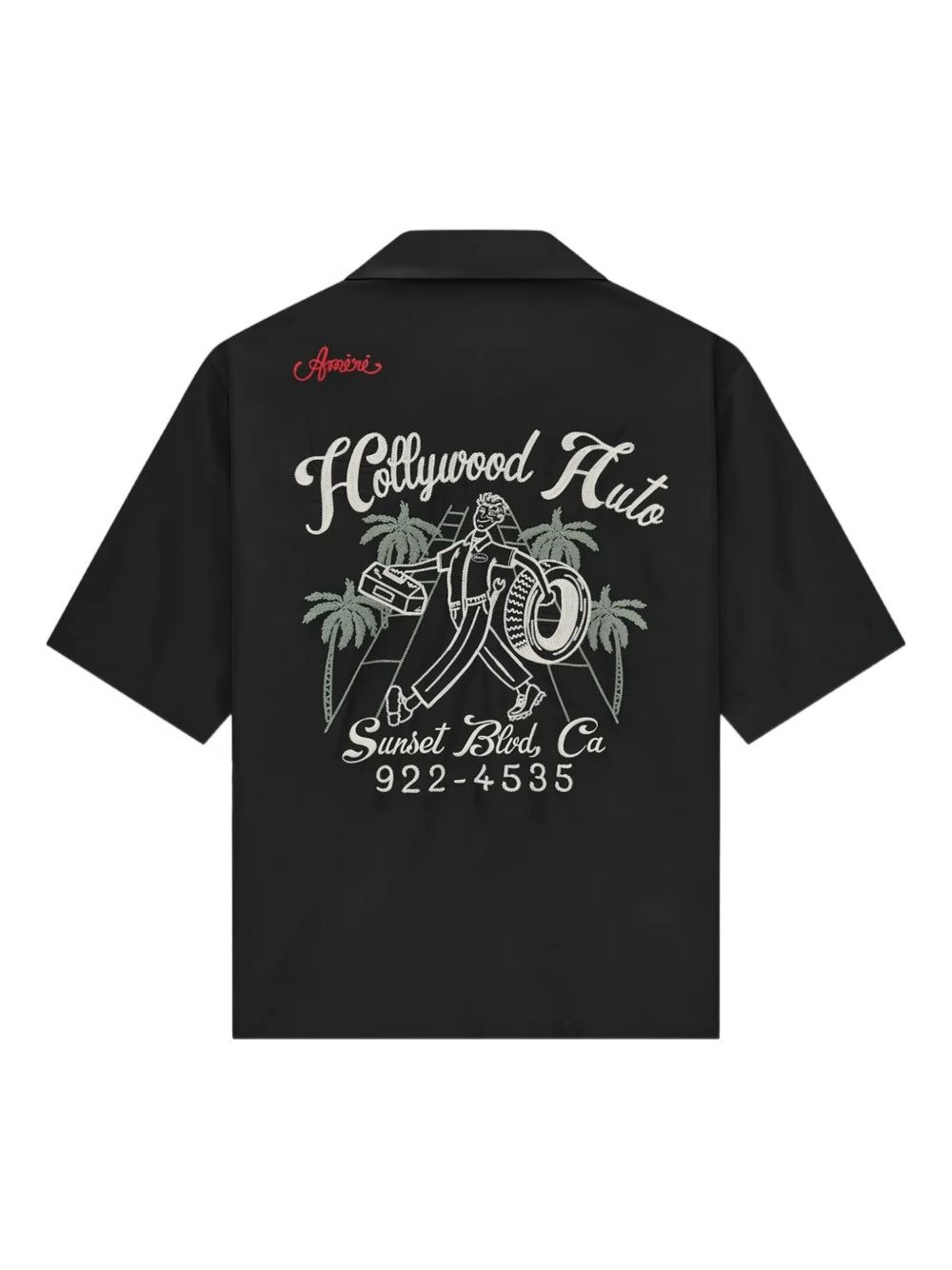 embroidered short-sleeve shirt - 5