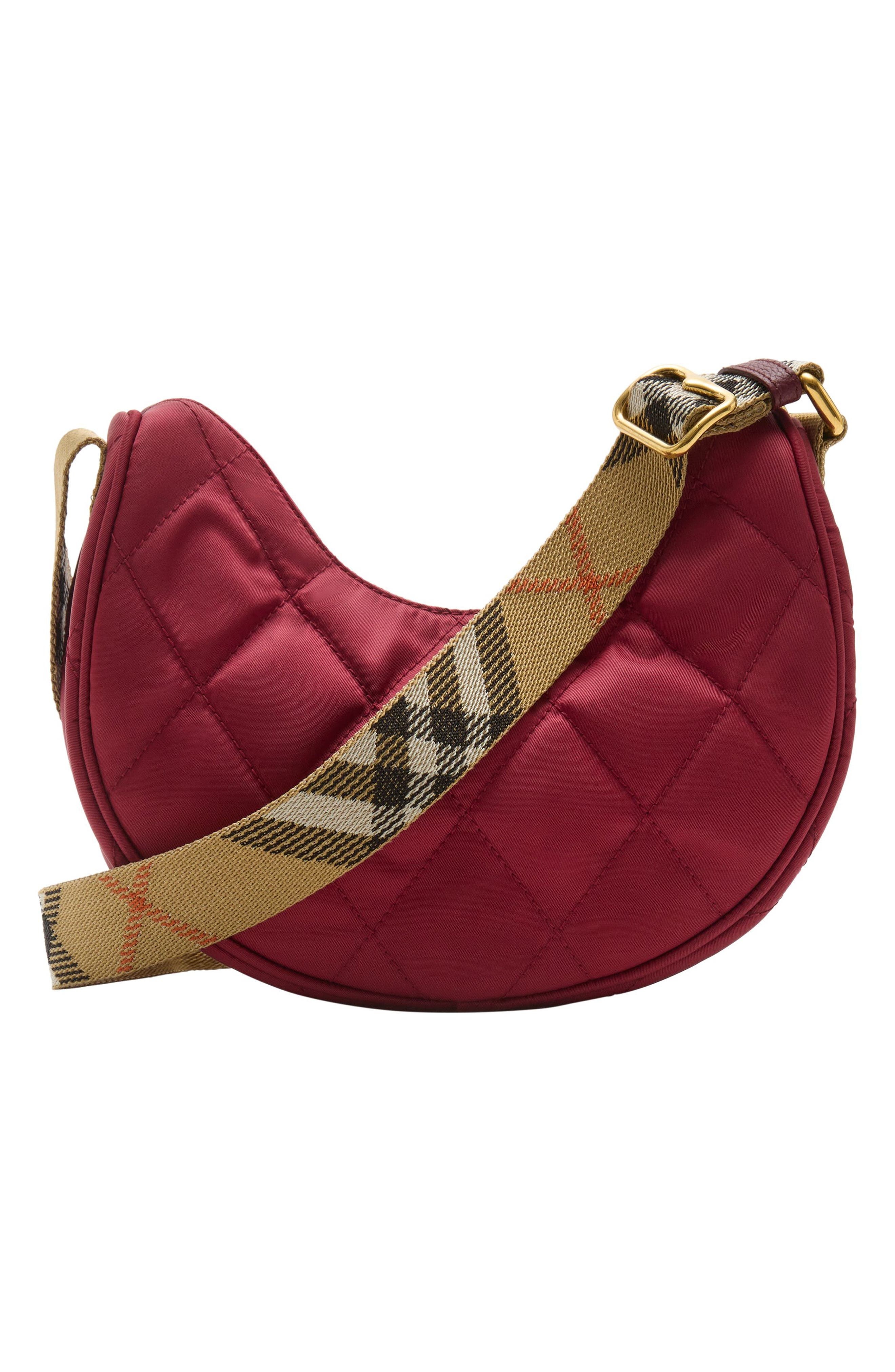 burberry Horseshoe Quilted Nylon Crossbody Bag in Cherry Red at Nordstrom - 2