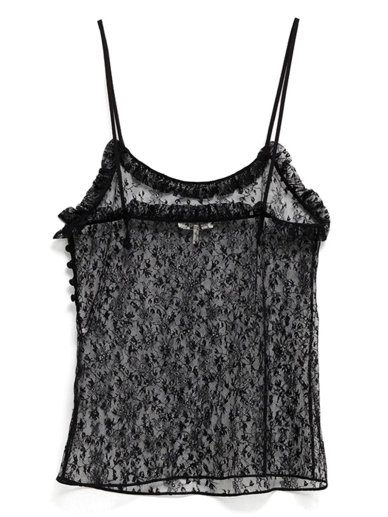 Chloé floral-lace tank top outlook