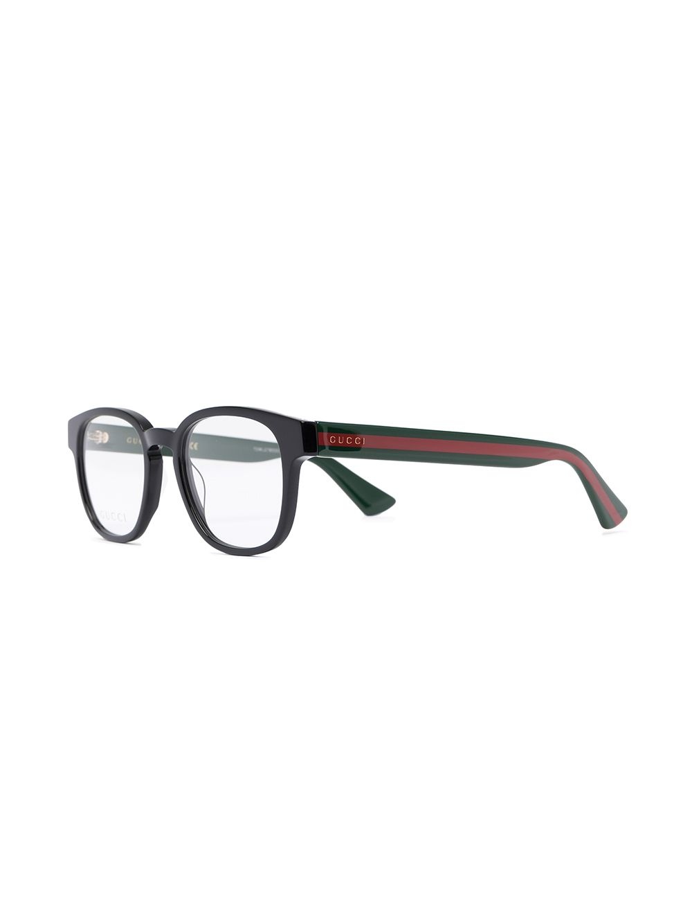 square-frame logo-detail glasses - 2