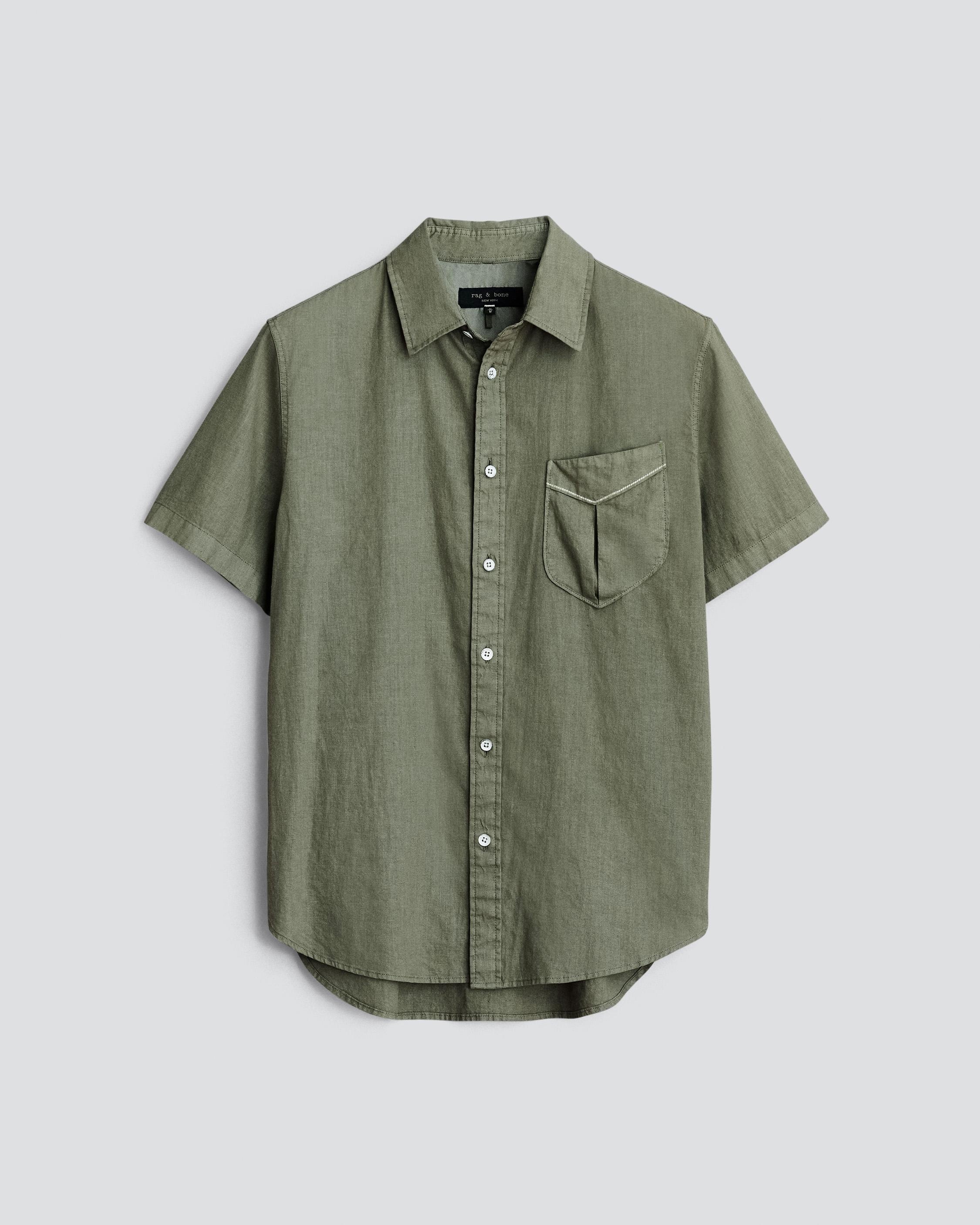 Arrow Hemp Cotton Shirt
Relaxed Fit Button Down Shirt - 1