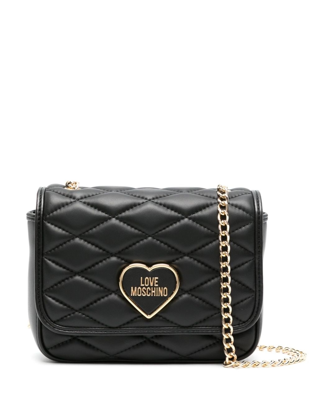 logo-lettering matelassÃ© crossbody bag - 1