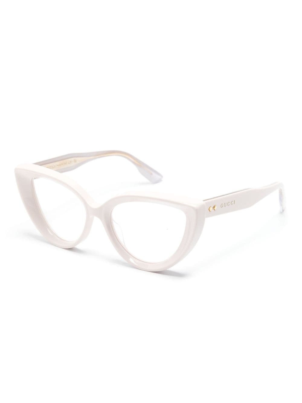 logo-debossed cat-eye glasses - 2