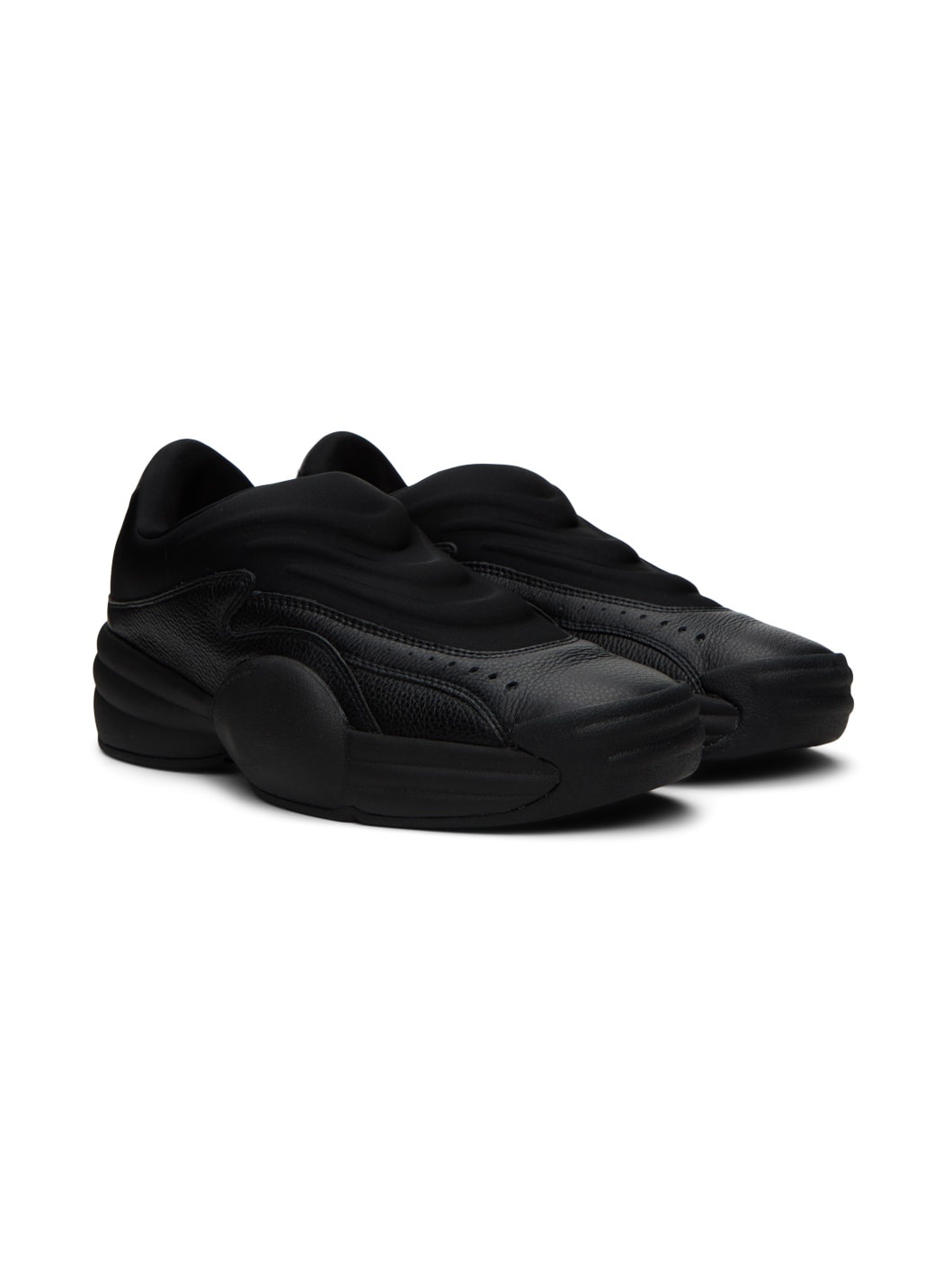 Black AW Hoop Slip-On Sneakers - 4