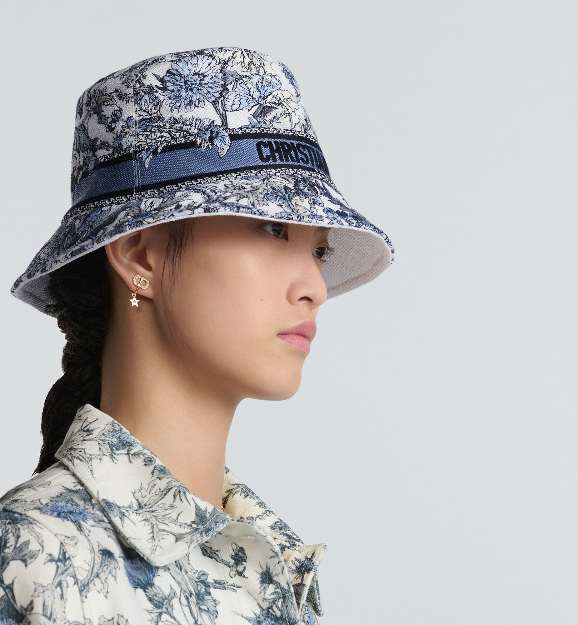 D-Bobby Dior Chardons Small-Brim Bucket Hat - 2
