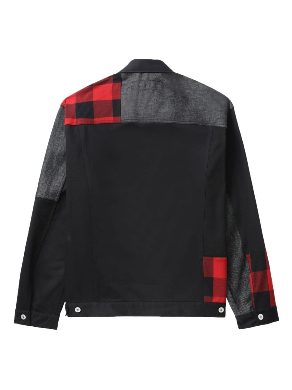 plaid-check cotton shirt jacket - 6
