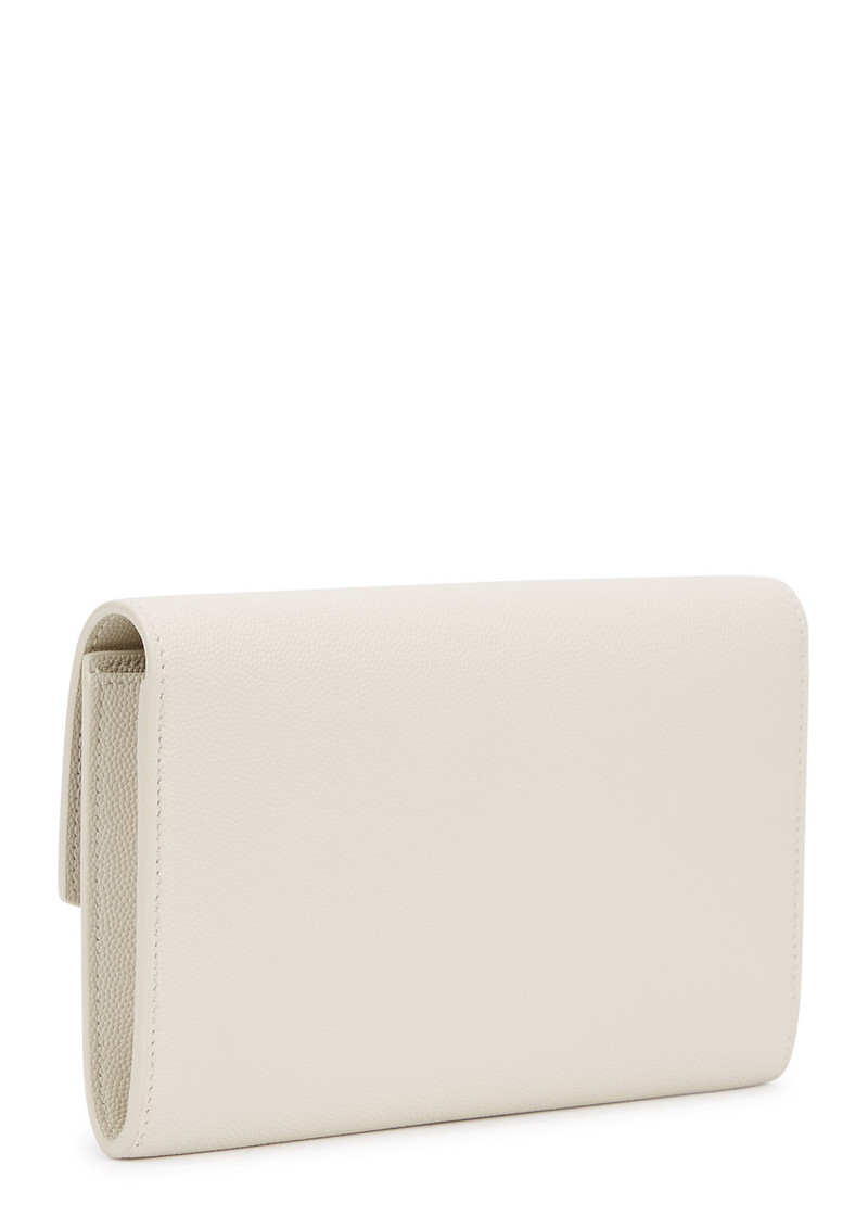 SAINT LAURENT Leather wallet-on-chain outlook