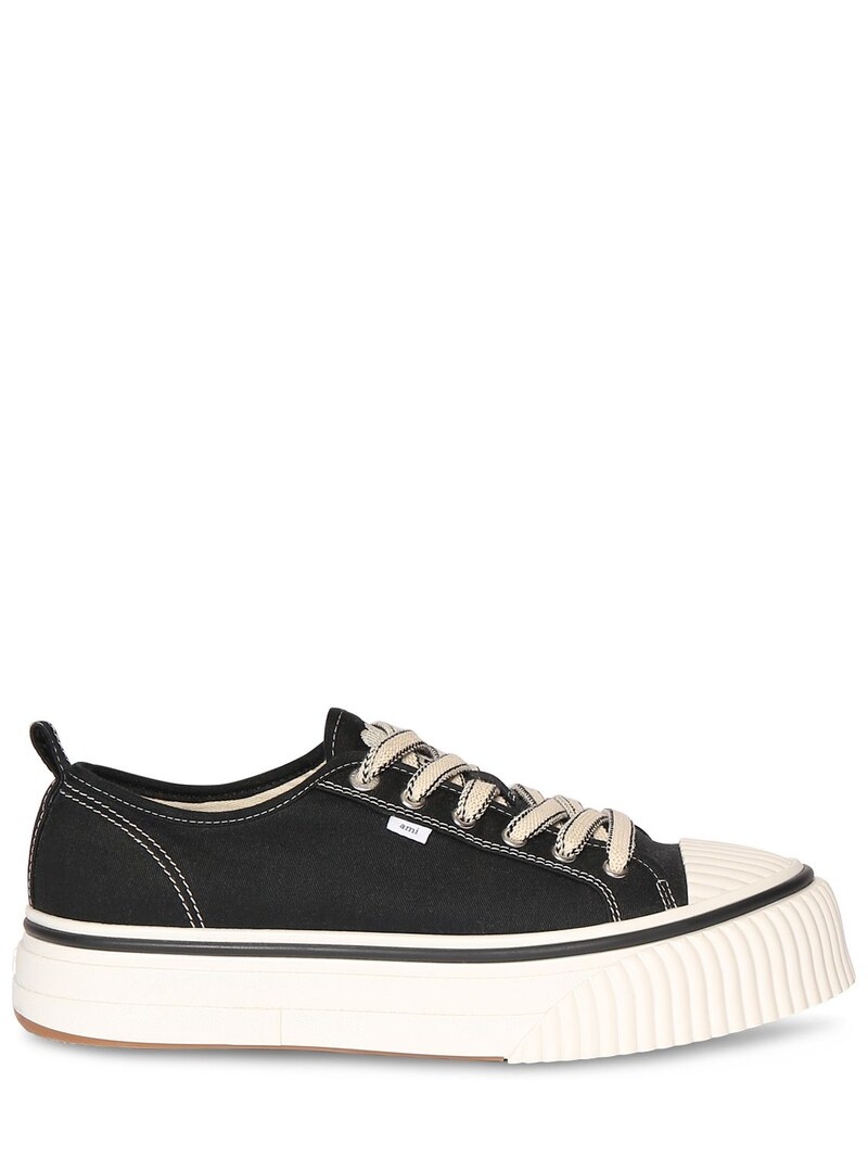 Ami cotton low top sneakers - 1