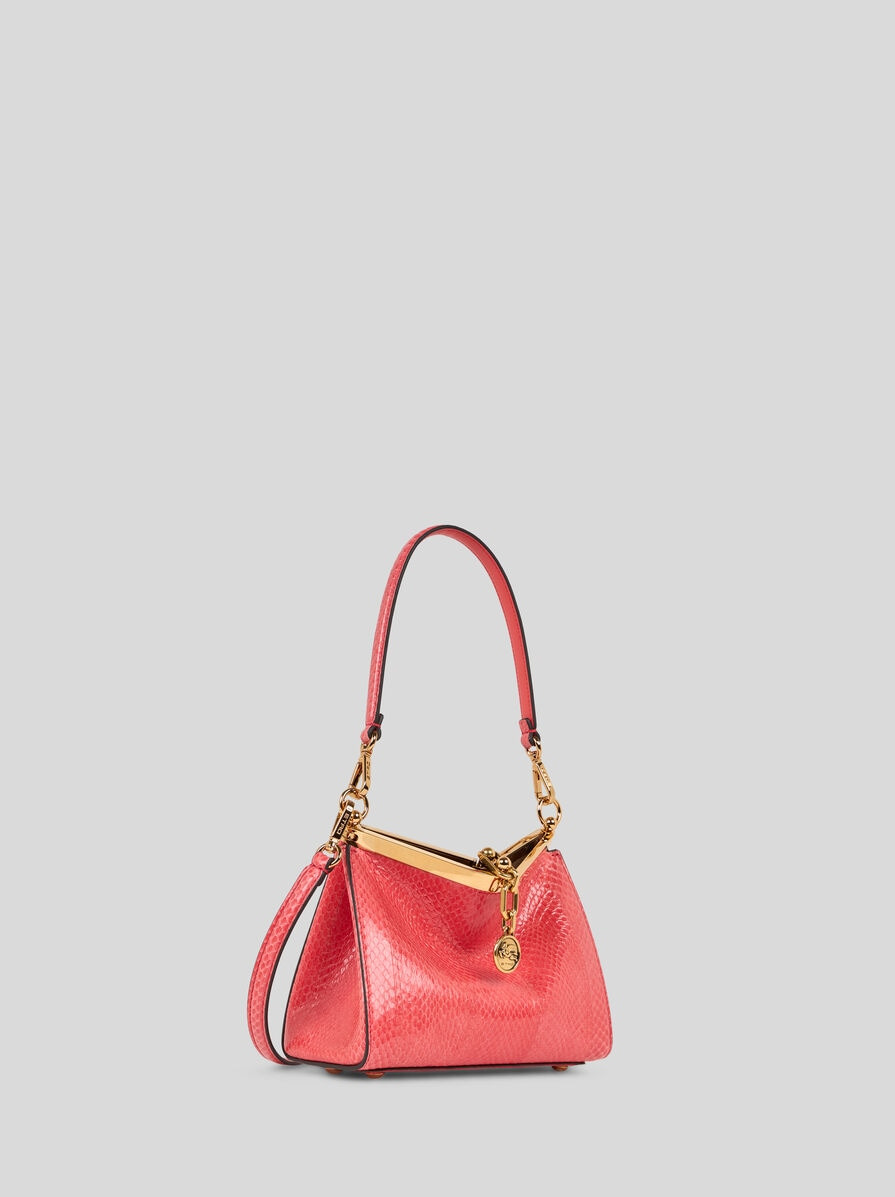 SMALL VELA BAG IN FINE ELAPHE SNAKESKIN - 5