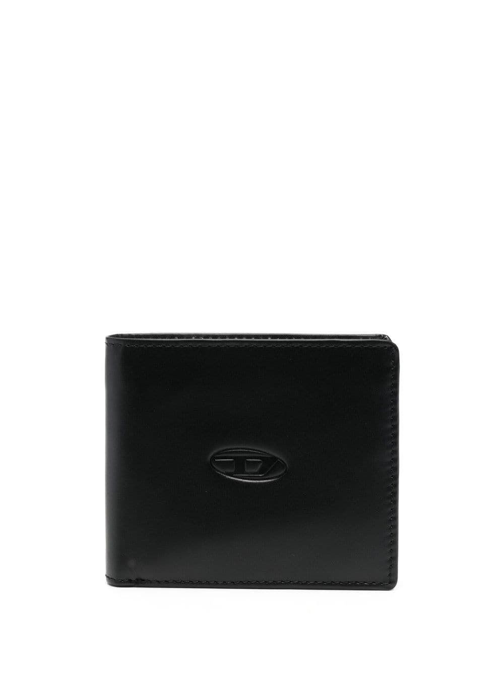 embossed-logo leather wallet - 1