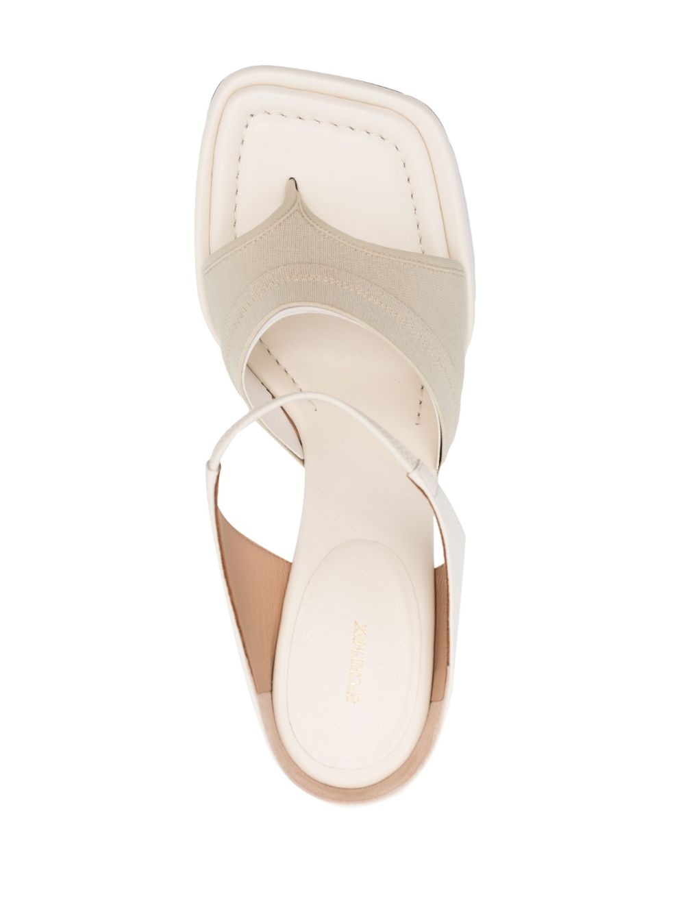 100mm thong-strap leather sandals - 4