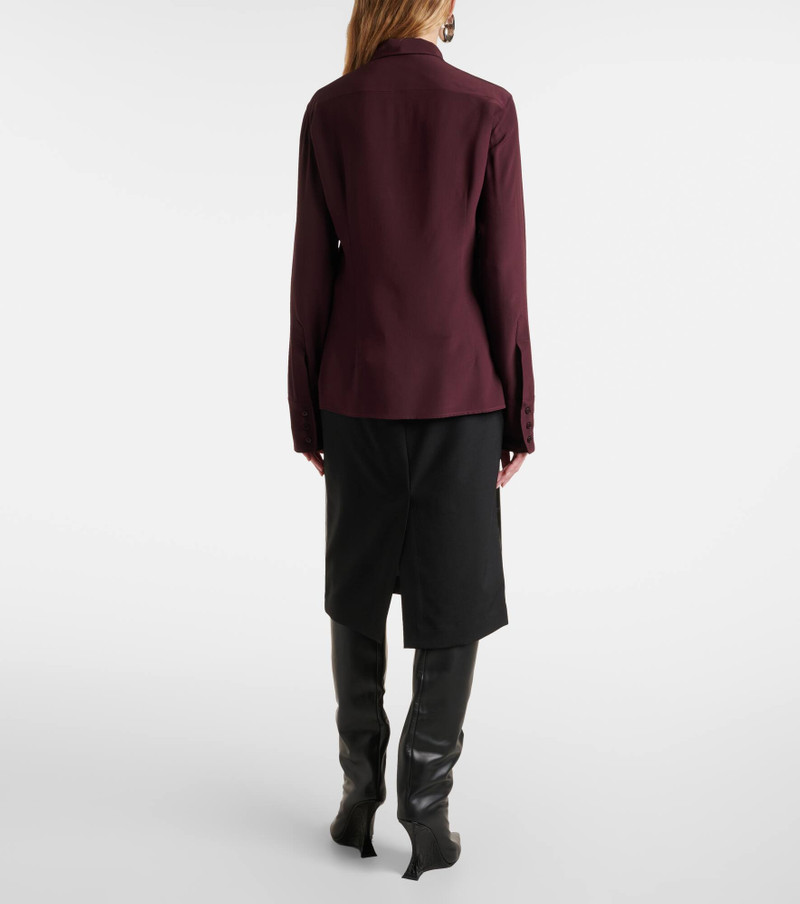 Tie-neck silk top 3