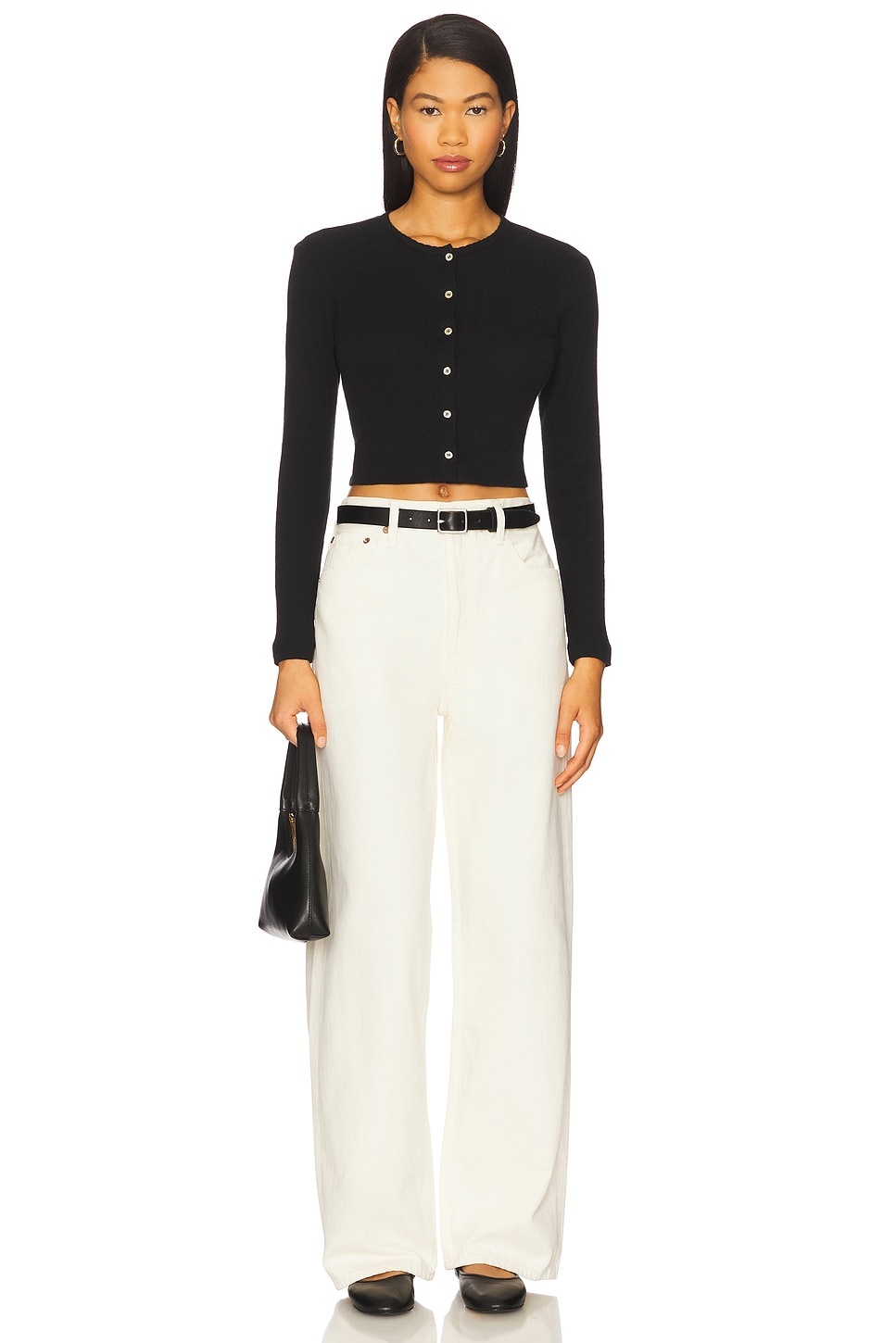 Pointelle Crop Cardigan - 4