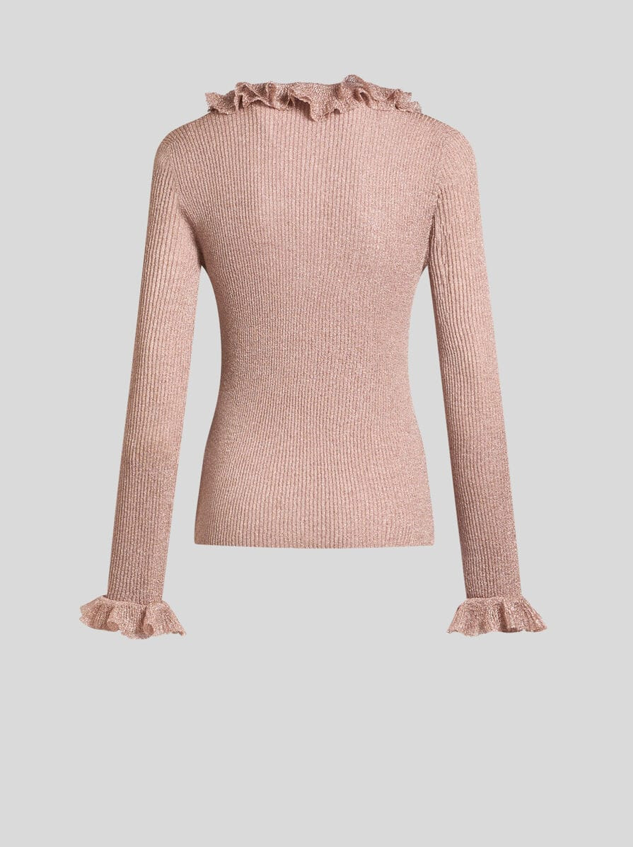 METALLIC TOP WITH FLOUNCES - 5