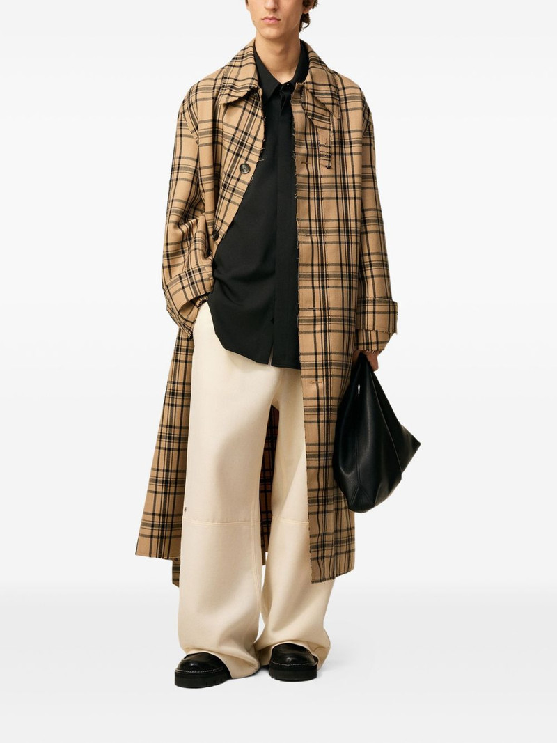 AMI Paris belted checked coat outlook