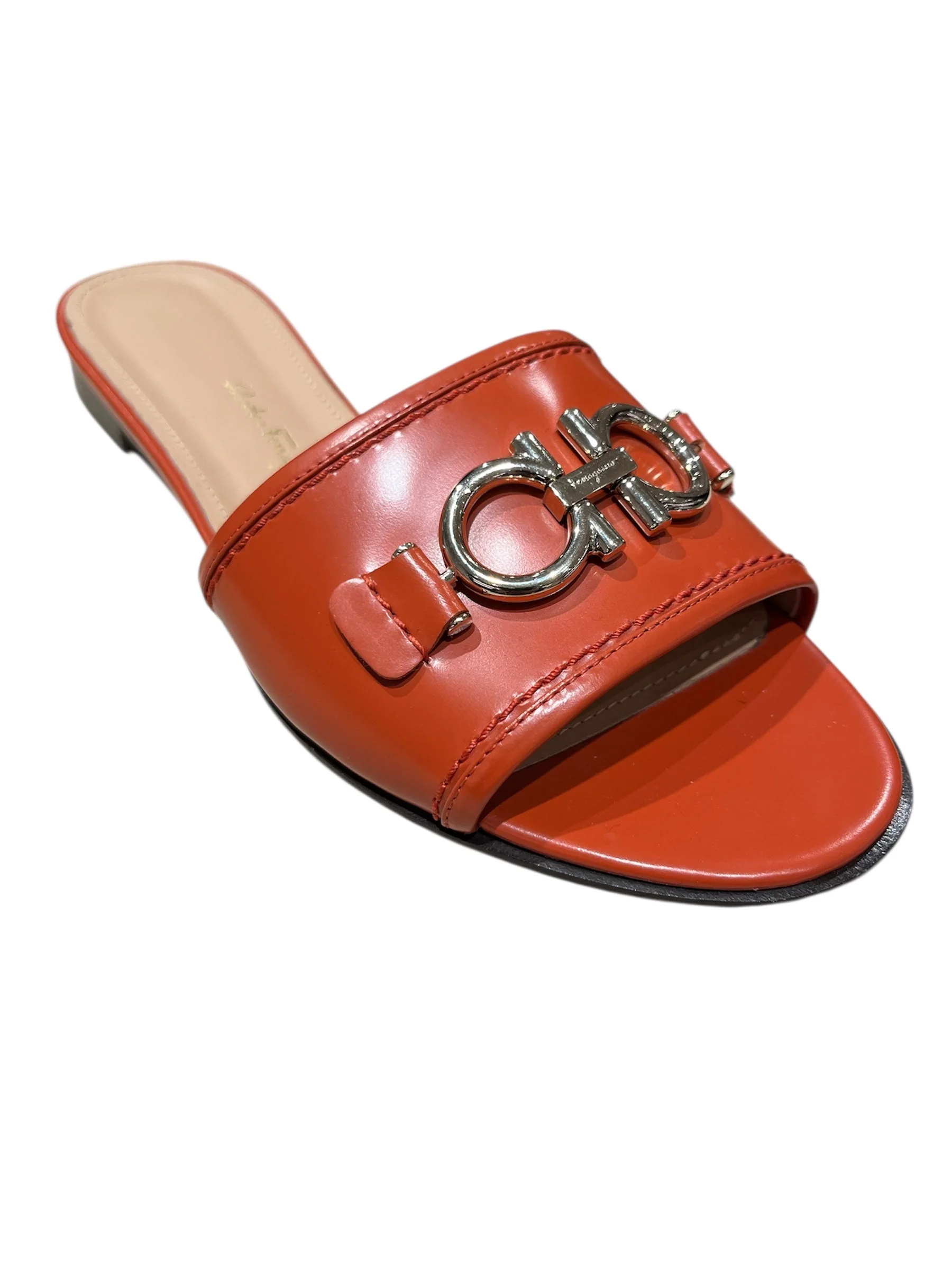 Ferragamo Logo Rhodes Slide Sandals - 1