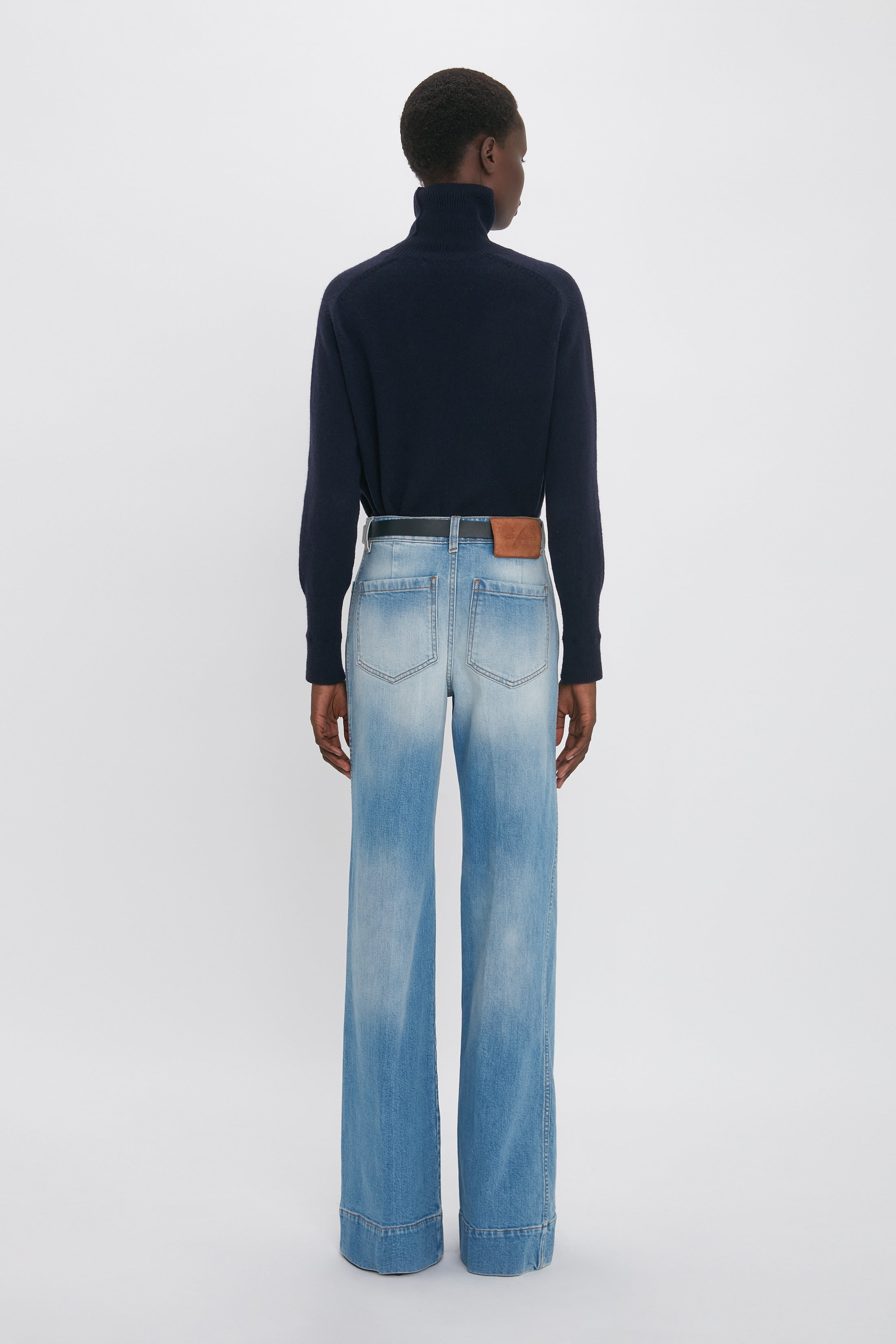 Alina High Waisted Jean In Light Summer Wash - 4