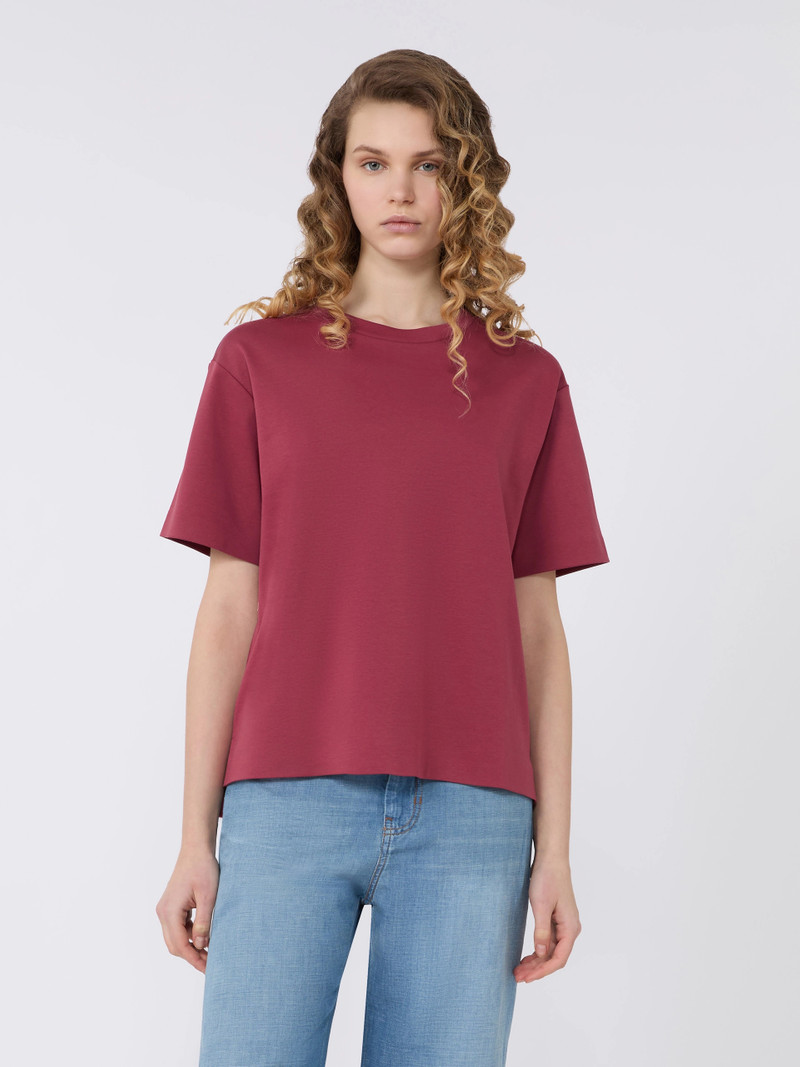 MULTID Cotton jersey boxy T-shirt - CHERRY 3