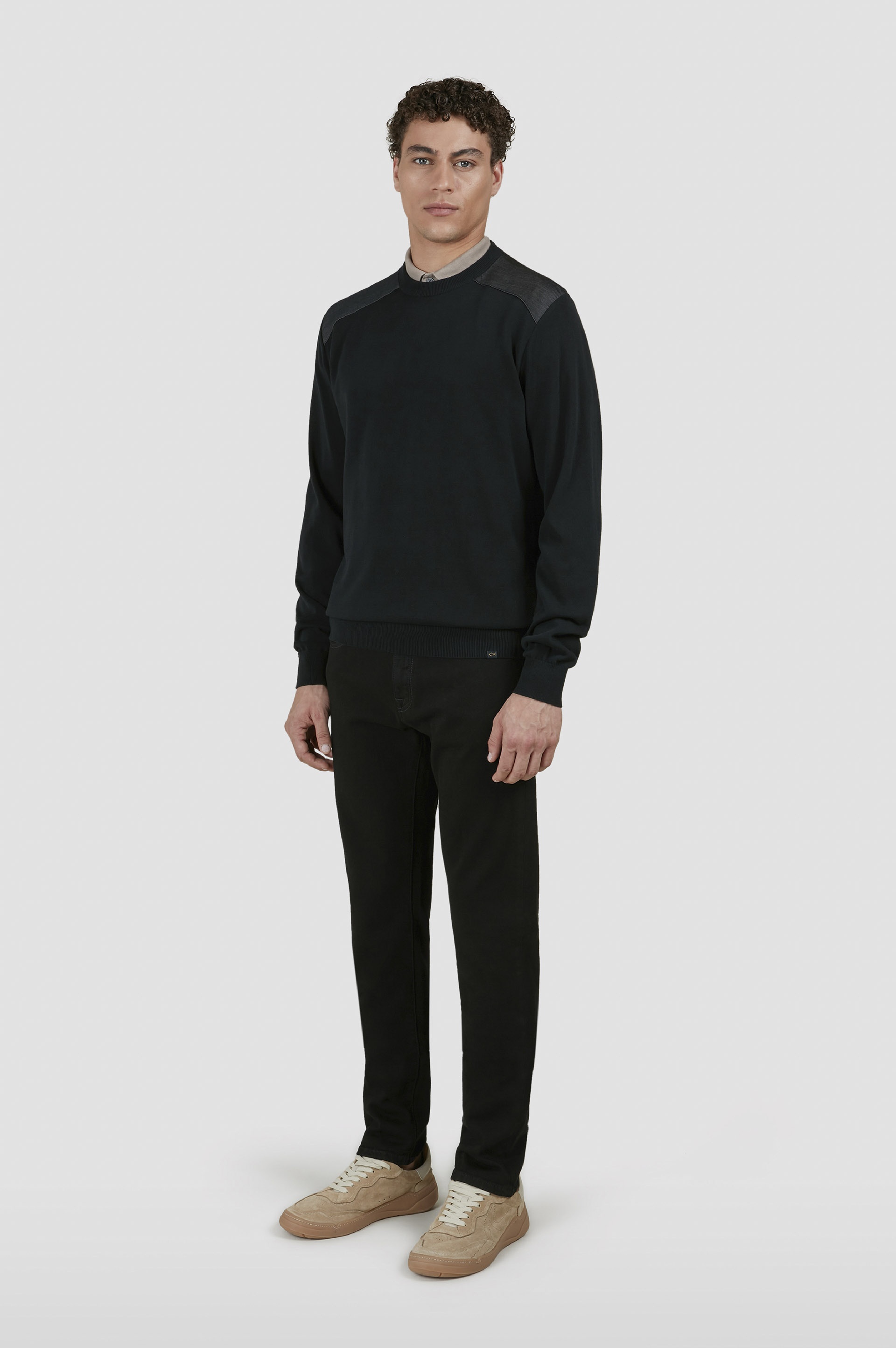 BLACK RIVET JEANS IN ORGANIC STRETCH DENIM - 2