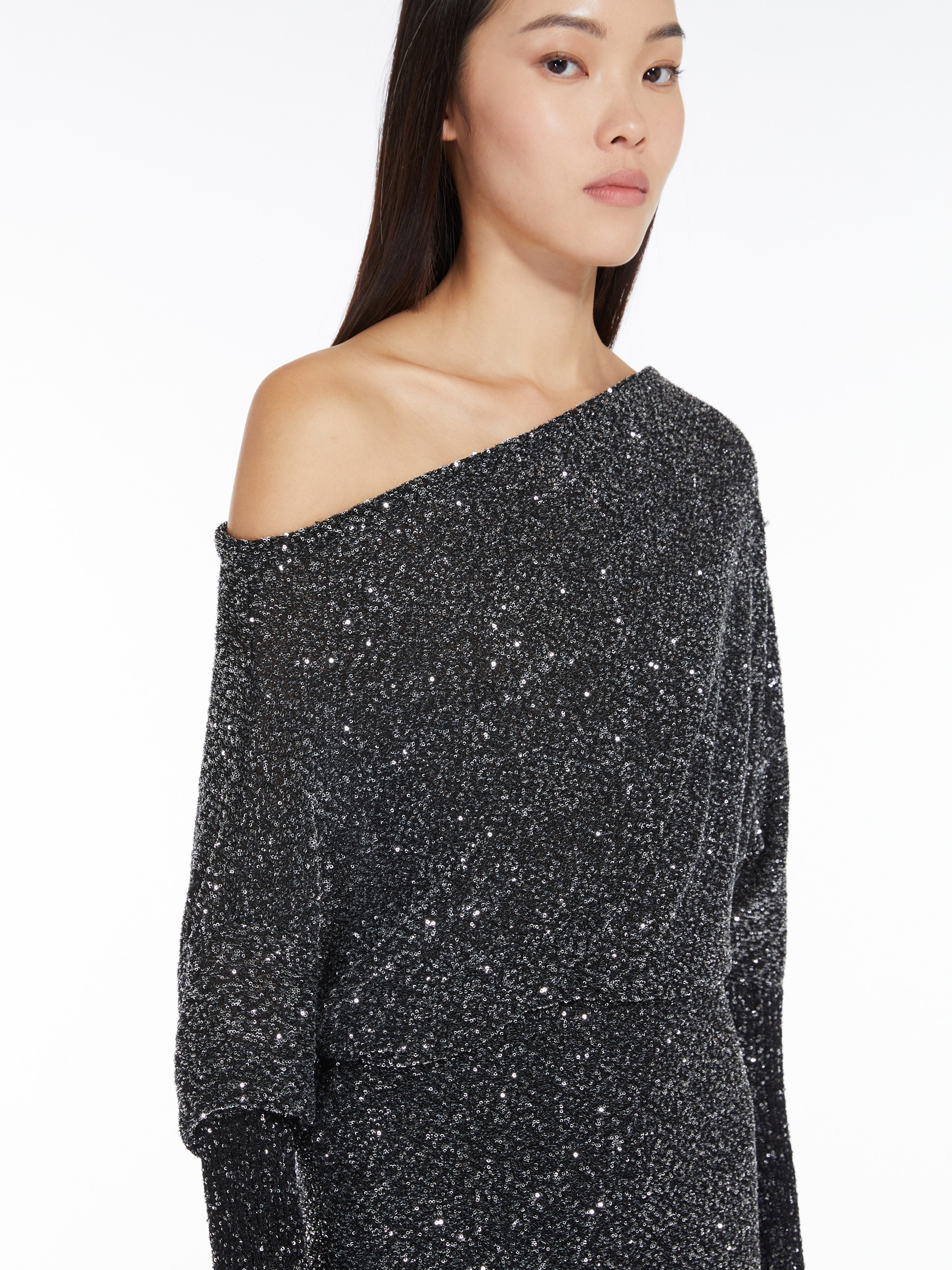 OPZIONE Viscose-yarn sequin dress - 5