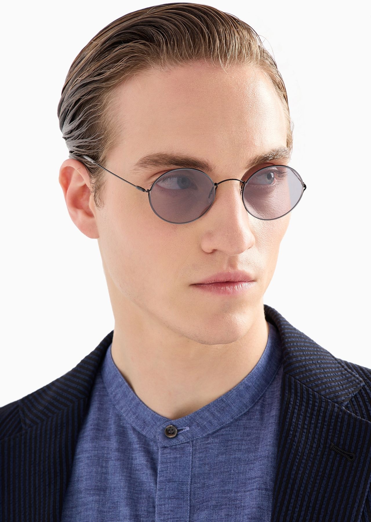 Unisex oval sunglasses - 5