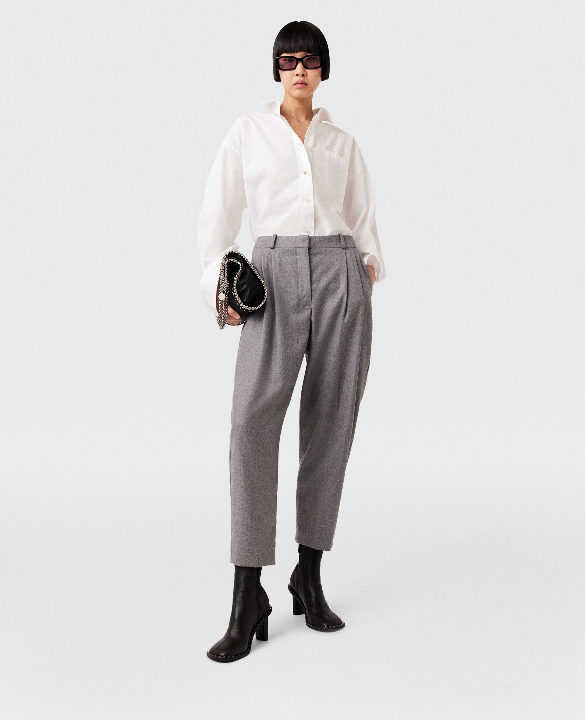 Pleated High-Rise Wool Pants - 2