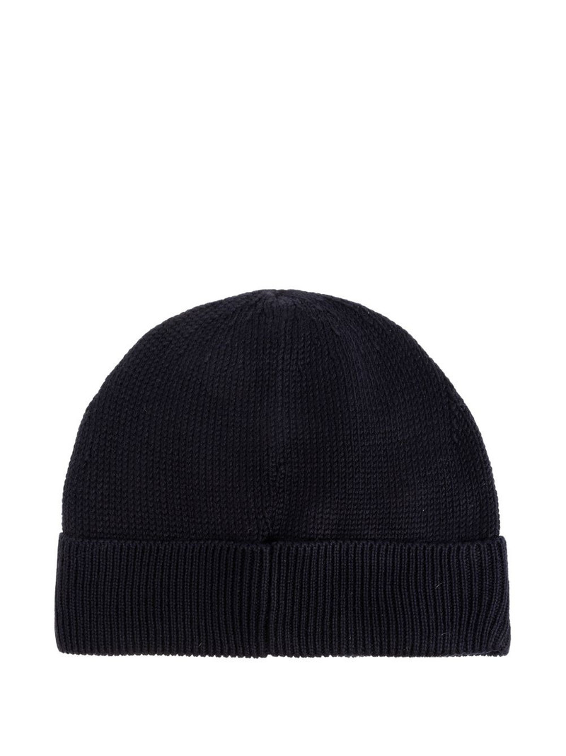 A.P.C. lettering knitted beanie outlook