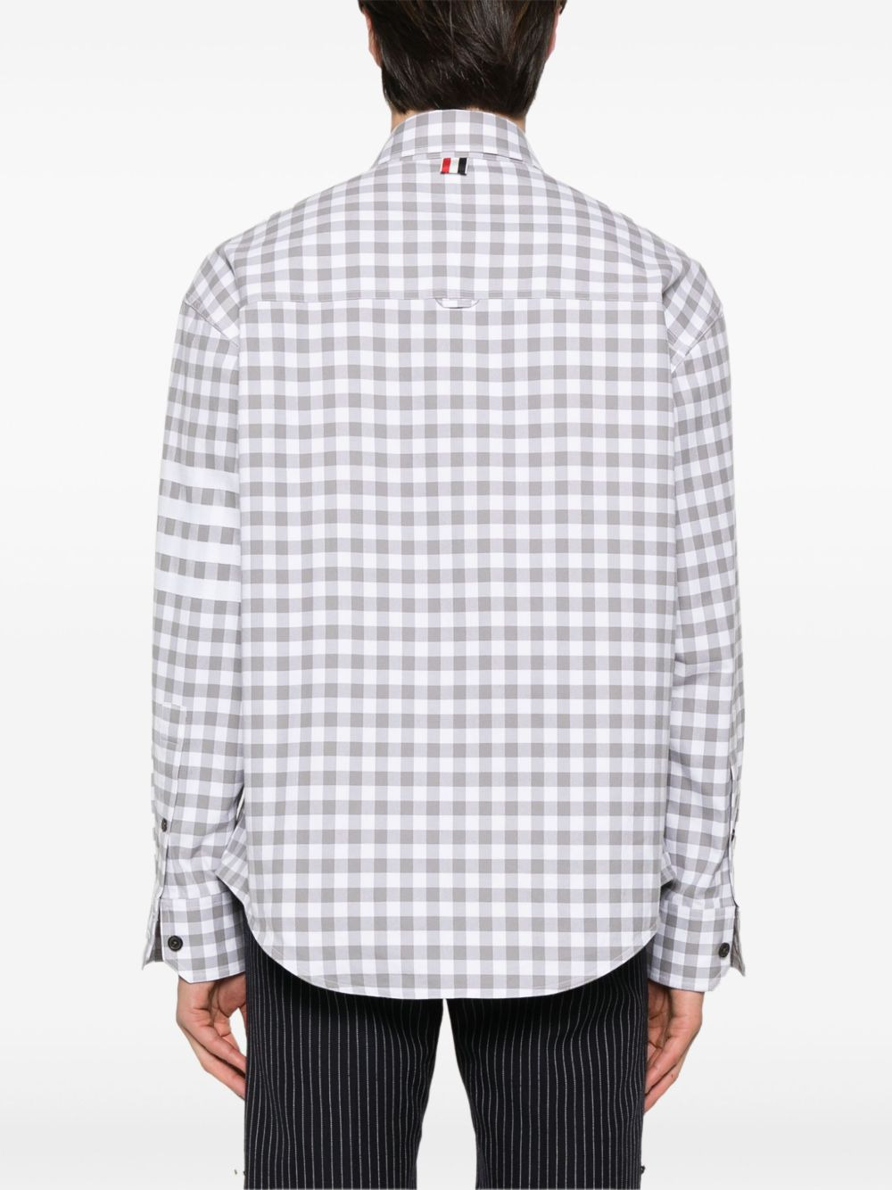 gingham-pattern shirt - 4