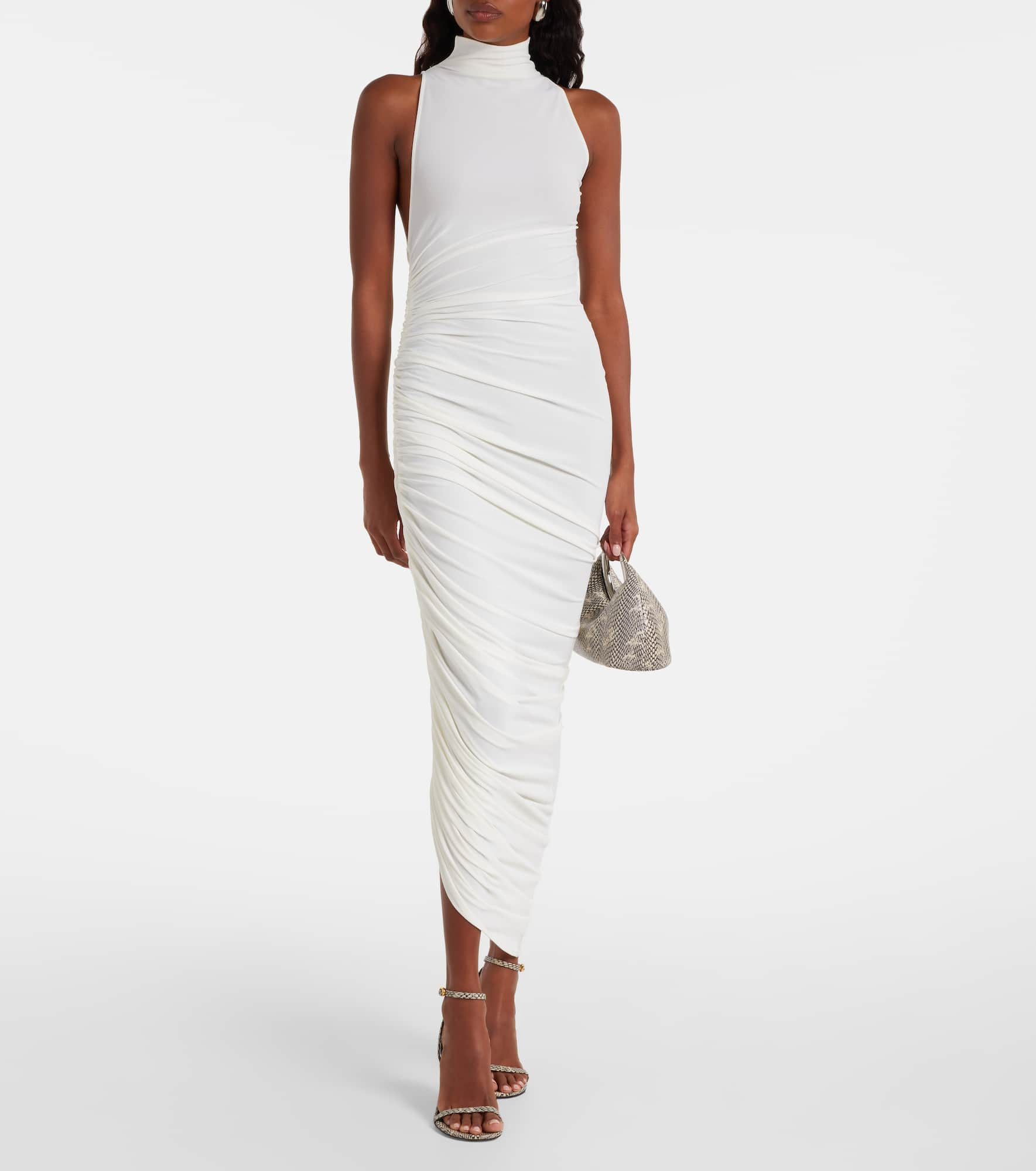 Piazza draped gathered maxi dress - 2