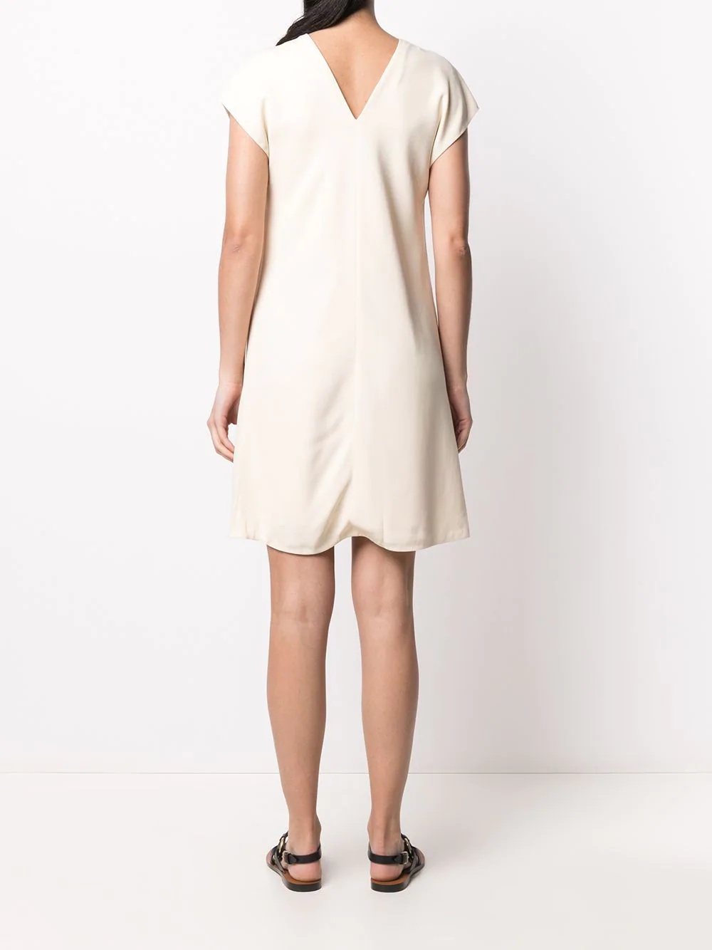 V-neck shift dress - 4