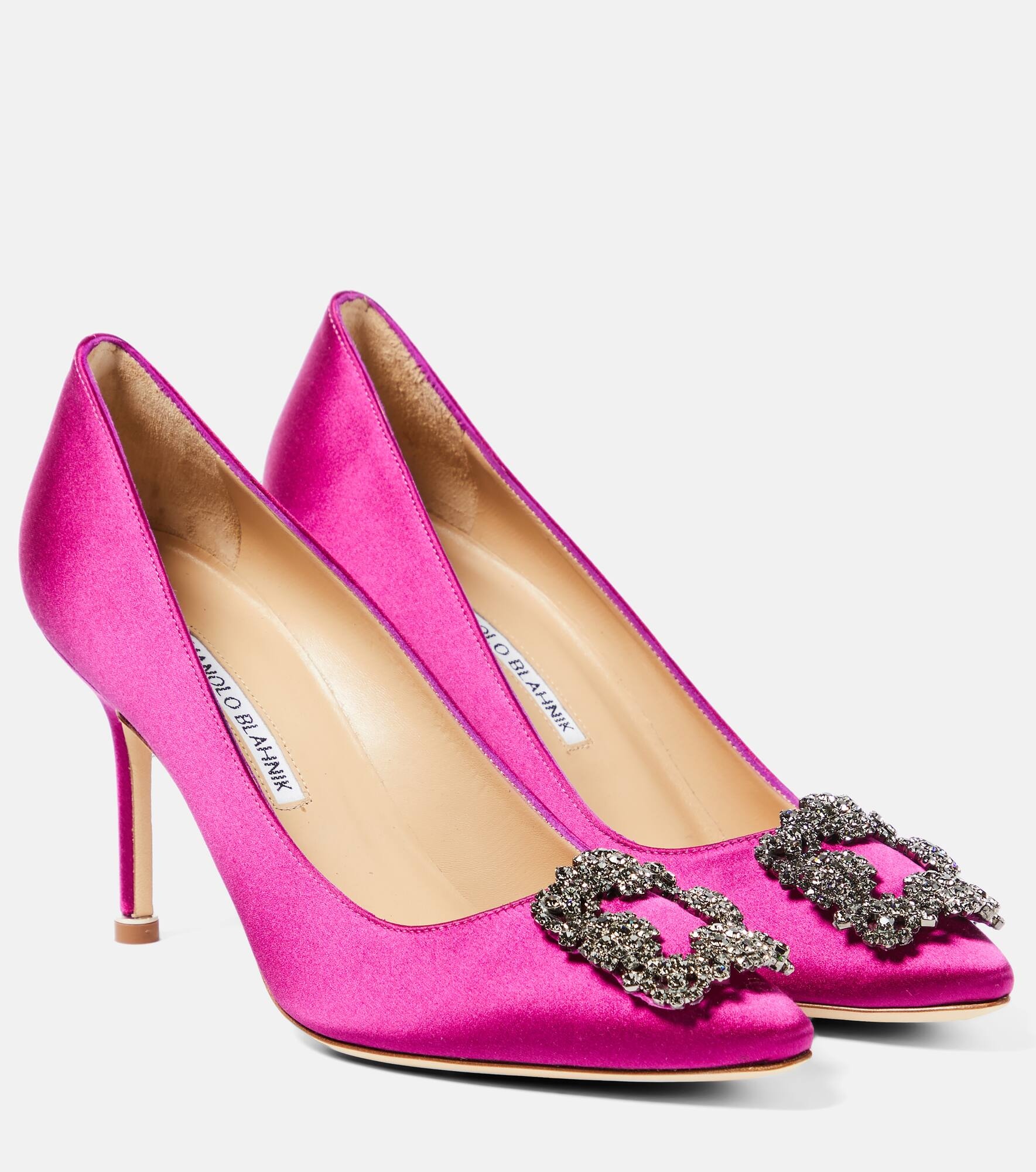 Hangisi 90 embellished satin pumps - 1