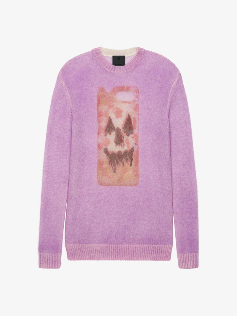 OVERSIZED SWEATER IN WOOL WITH CERAMIC PRINTS 1
