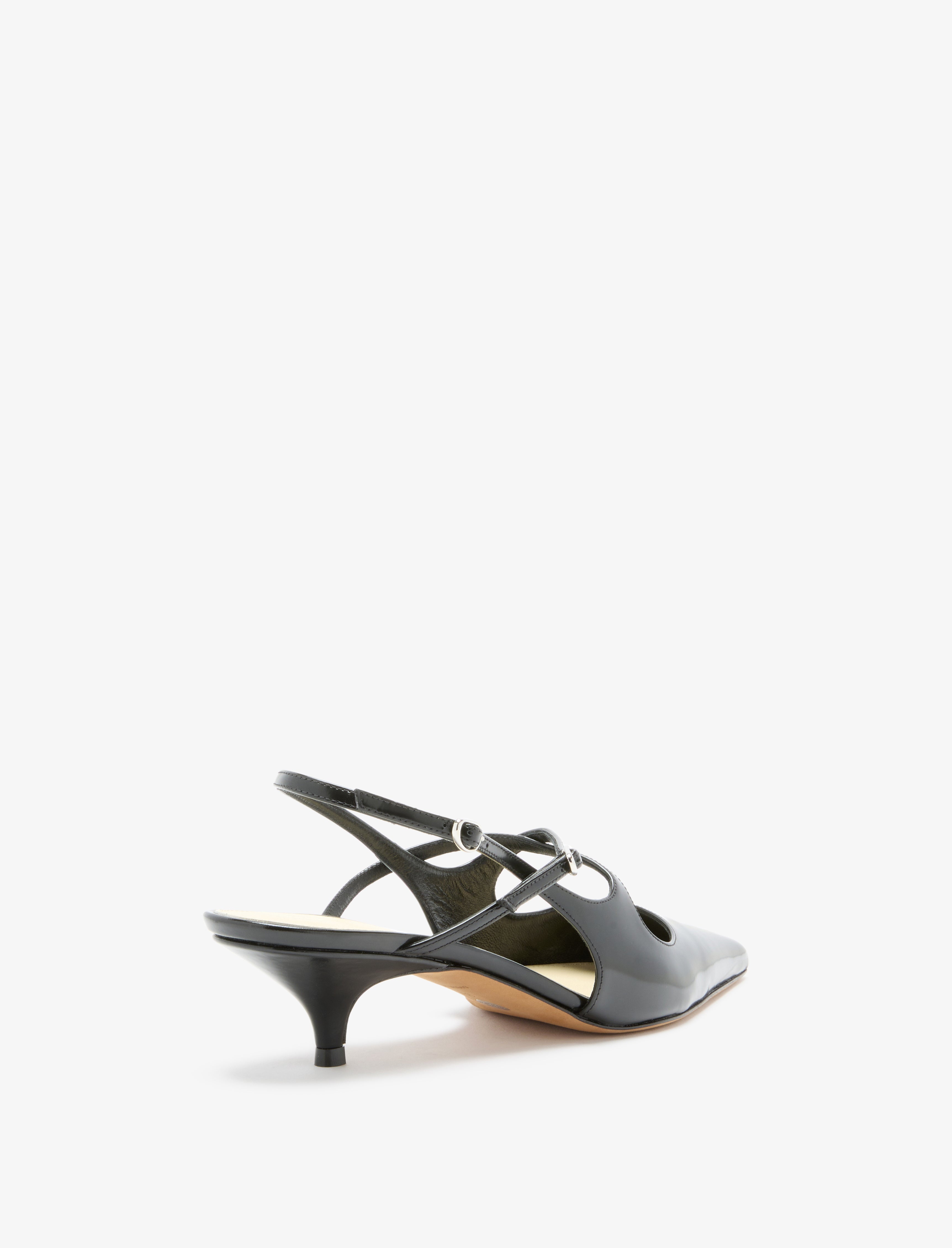 Slash Crossover Slingback Pumps in Spazzolato Leather - 3
