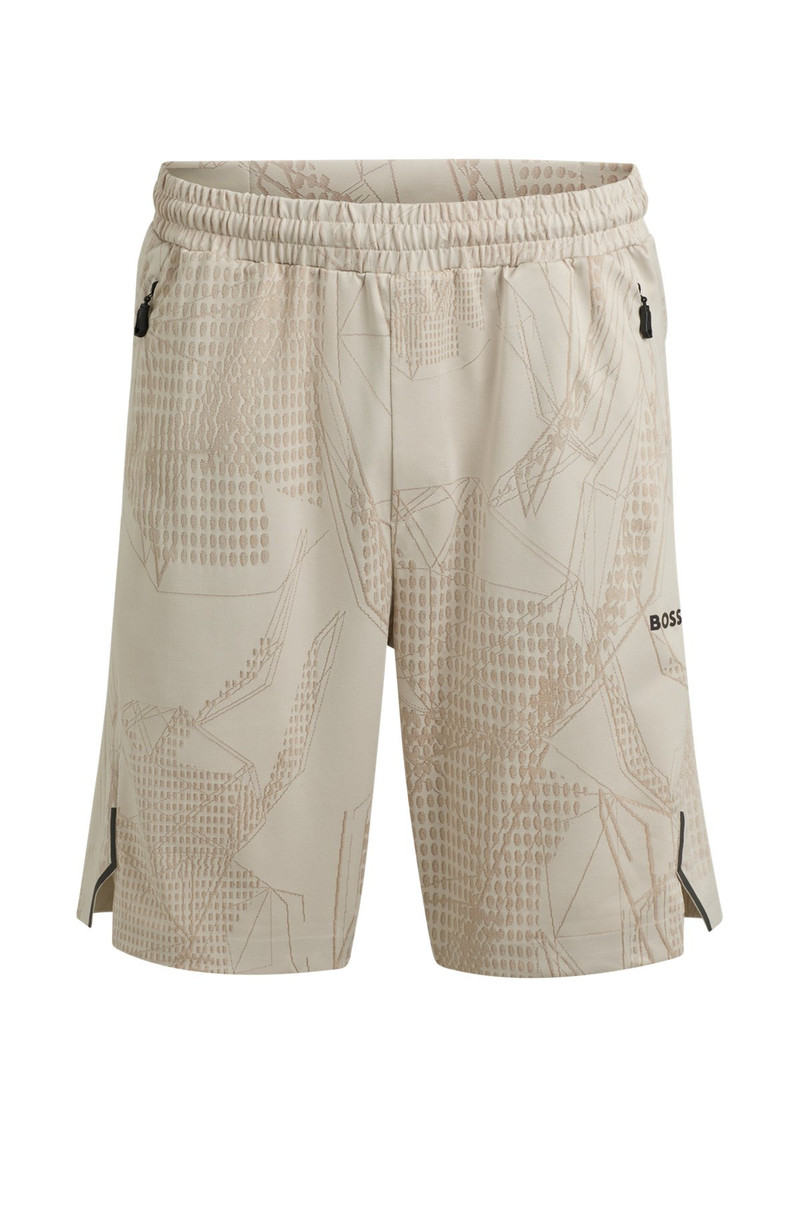ACTIVE PATTERNED SHORTS IN FOUR-WAY STRETCH FABRIC 1
