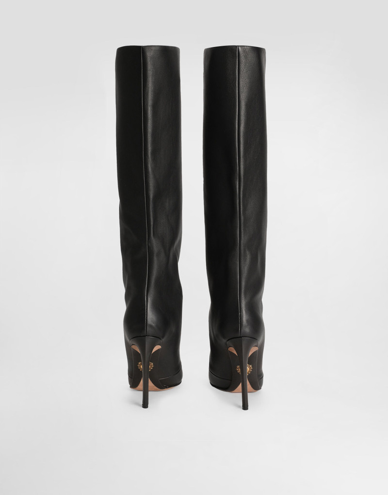 Dolce & Gabbana Devotion calfskin boots outlook