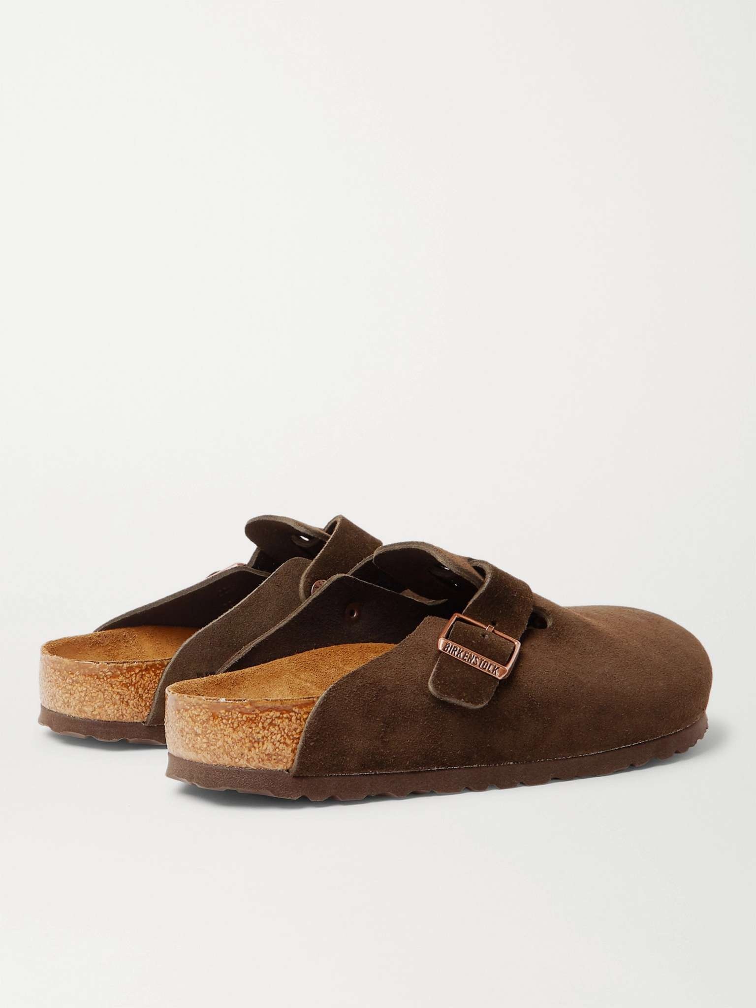 Boston Suede Clogs - 4
