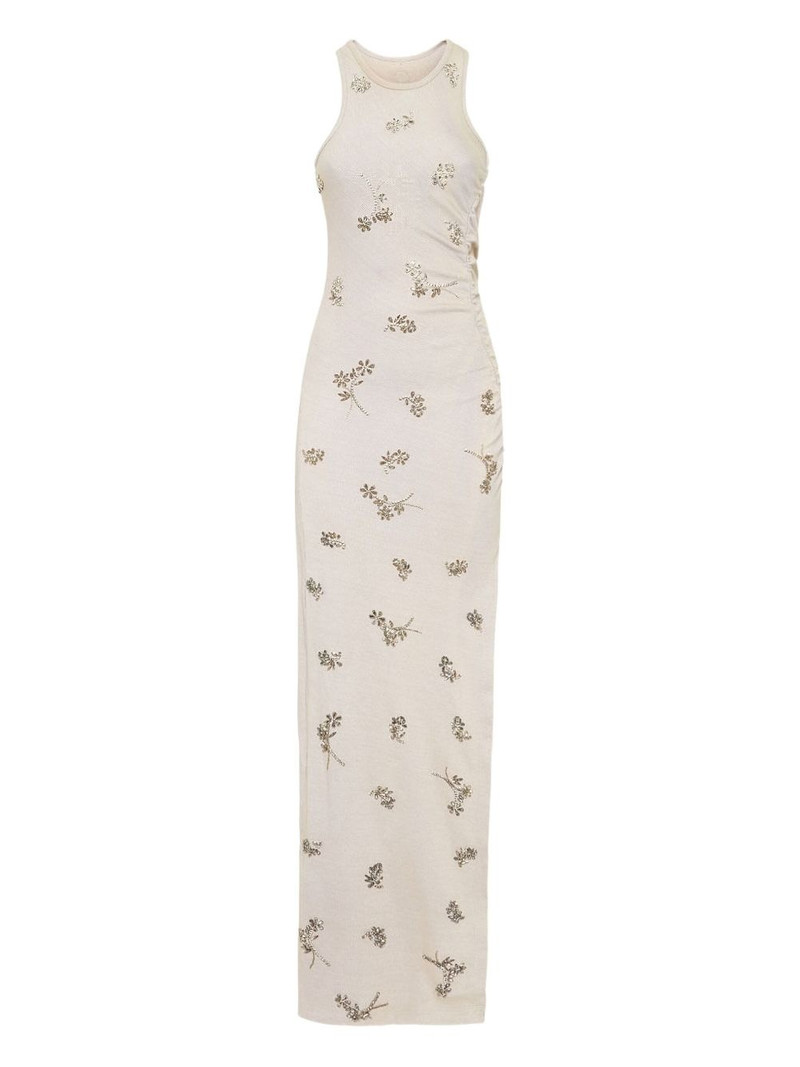 floral-embellished maxi dress 1