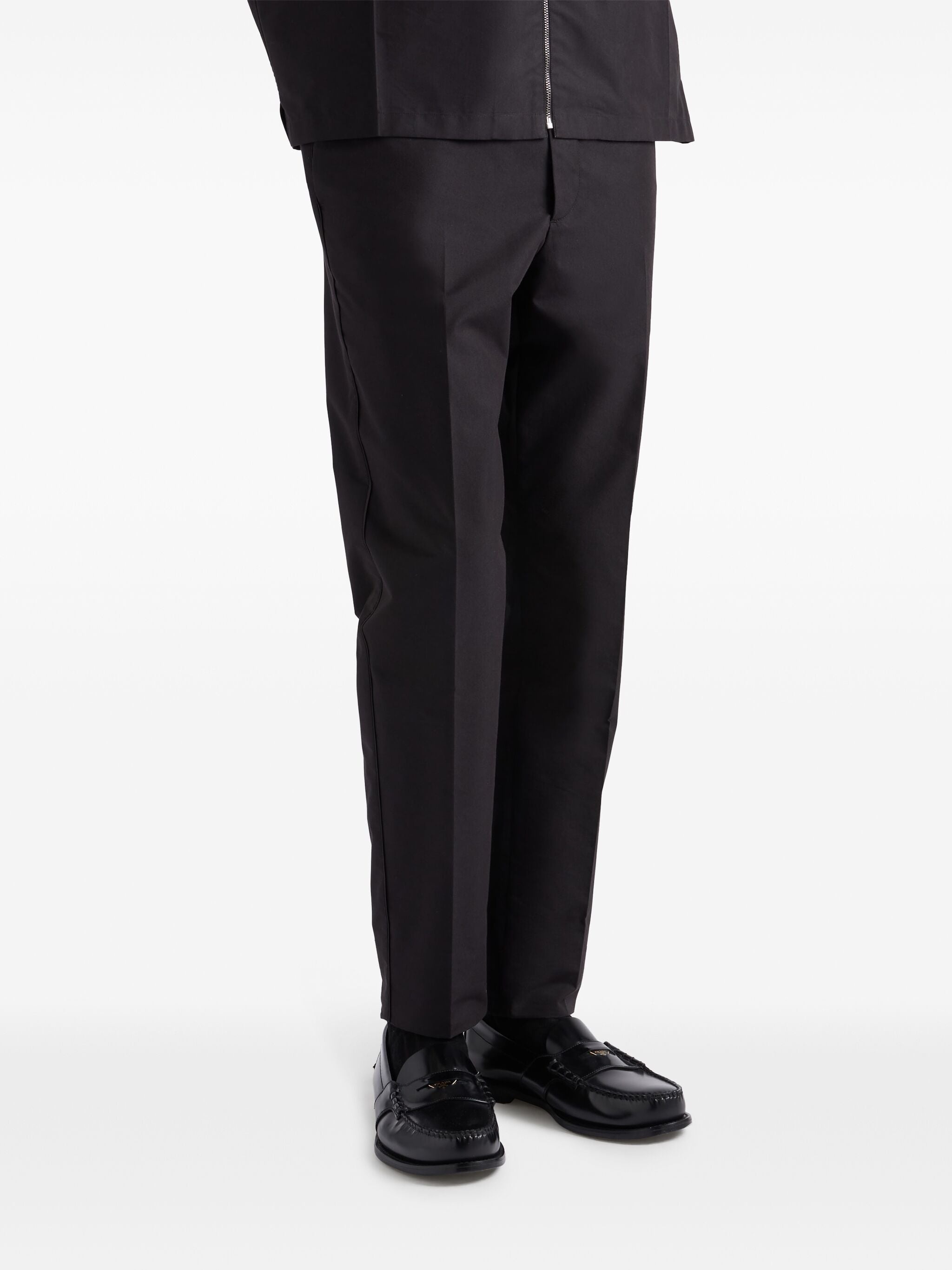 Triangle-logo Cotton Trousers - 2
