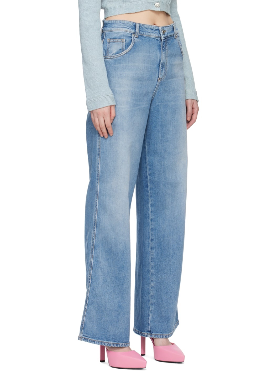 Blue Boyfriend Jeans - 2