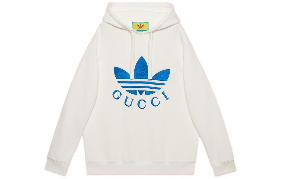 Gucci x adidas Hoodie 'White Blue' 702607-XJEDA-9088 - 2