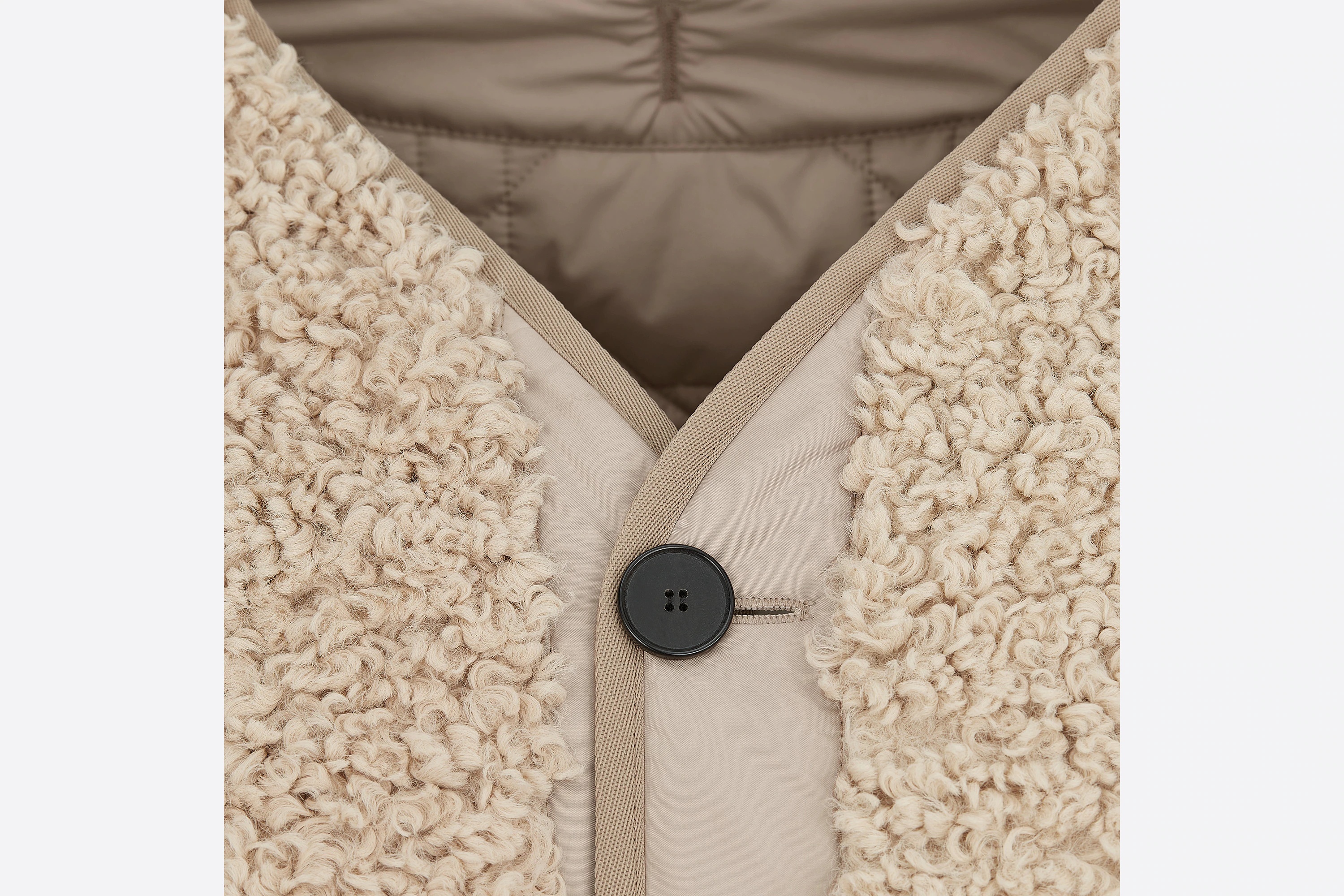 Reversible Macrocannage Peacoat - 3