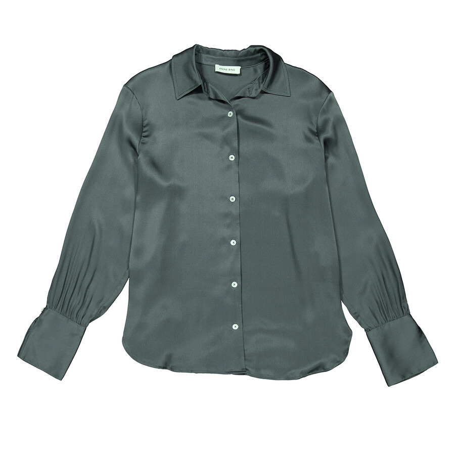 Anine Bing Ladies Green Monica Shirt - 5