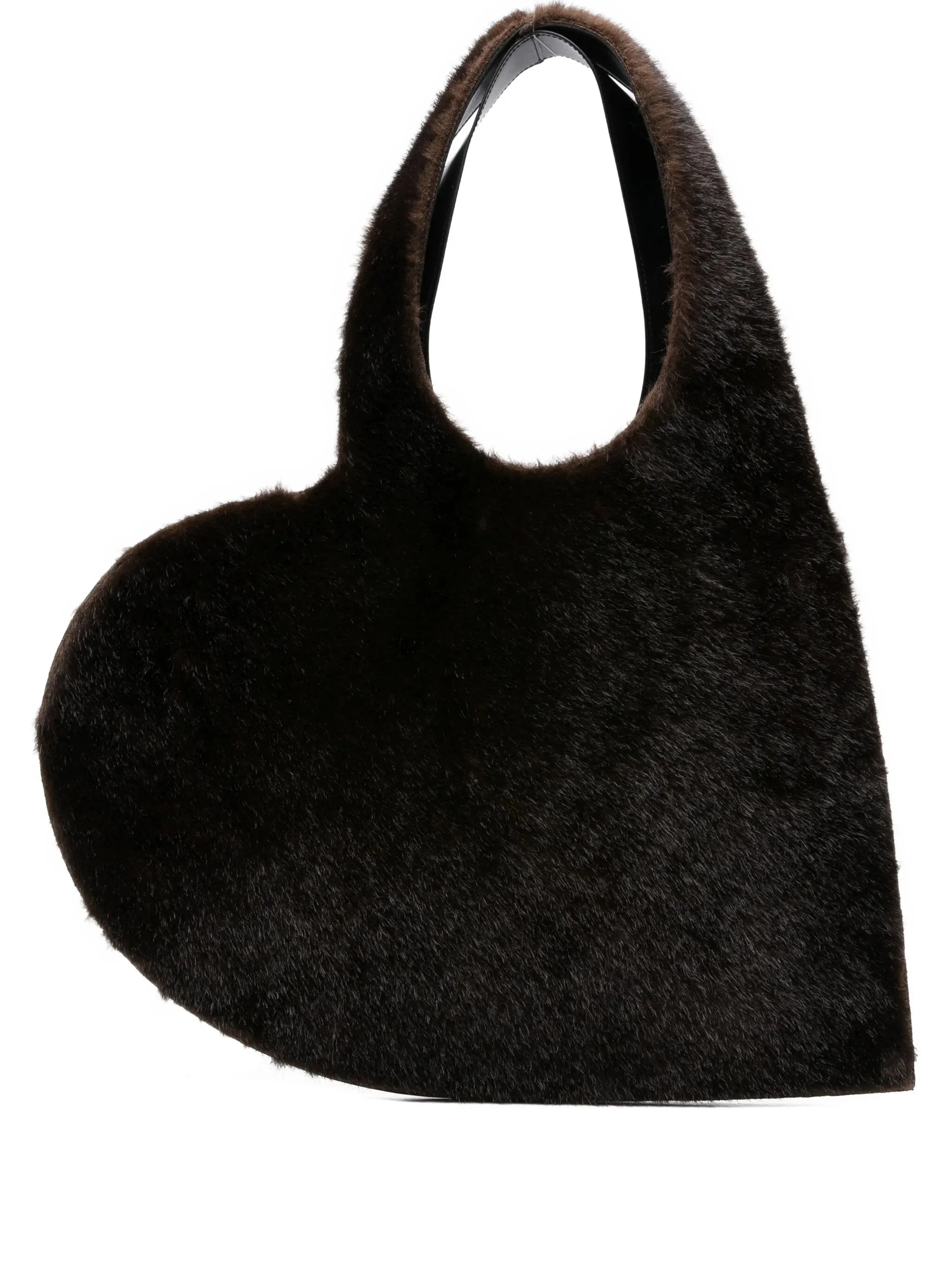 Coperni Heart-shaped Fur Tote Bag - 1