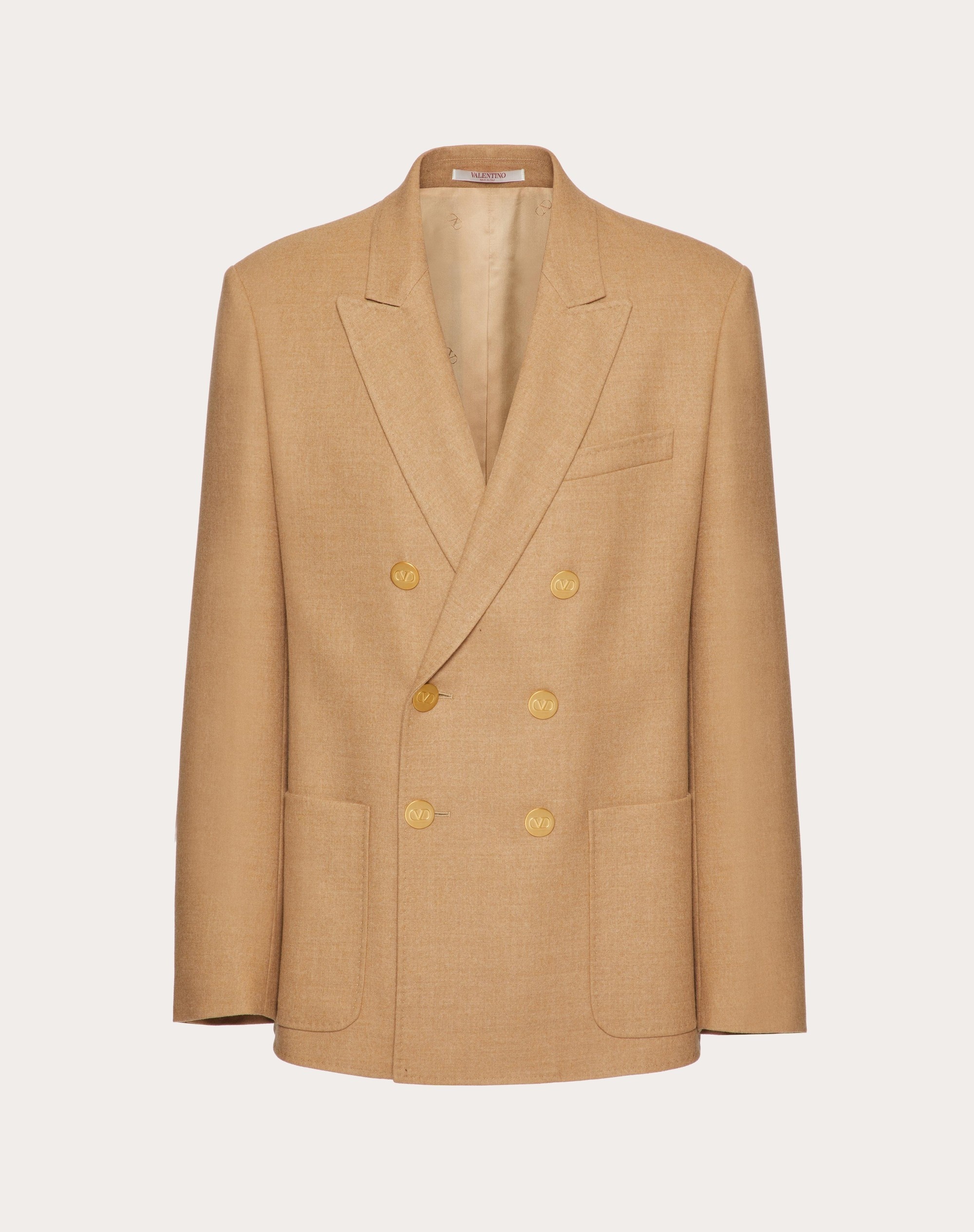 DOUBLE-BREASTED WOOL JACKET - 1