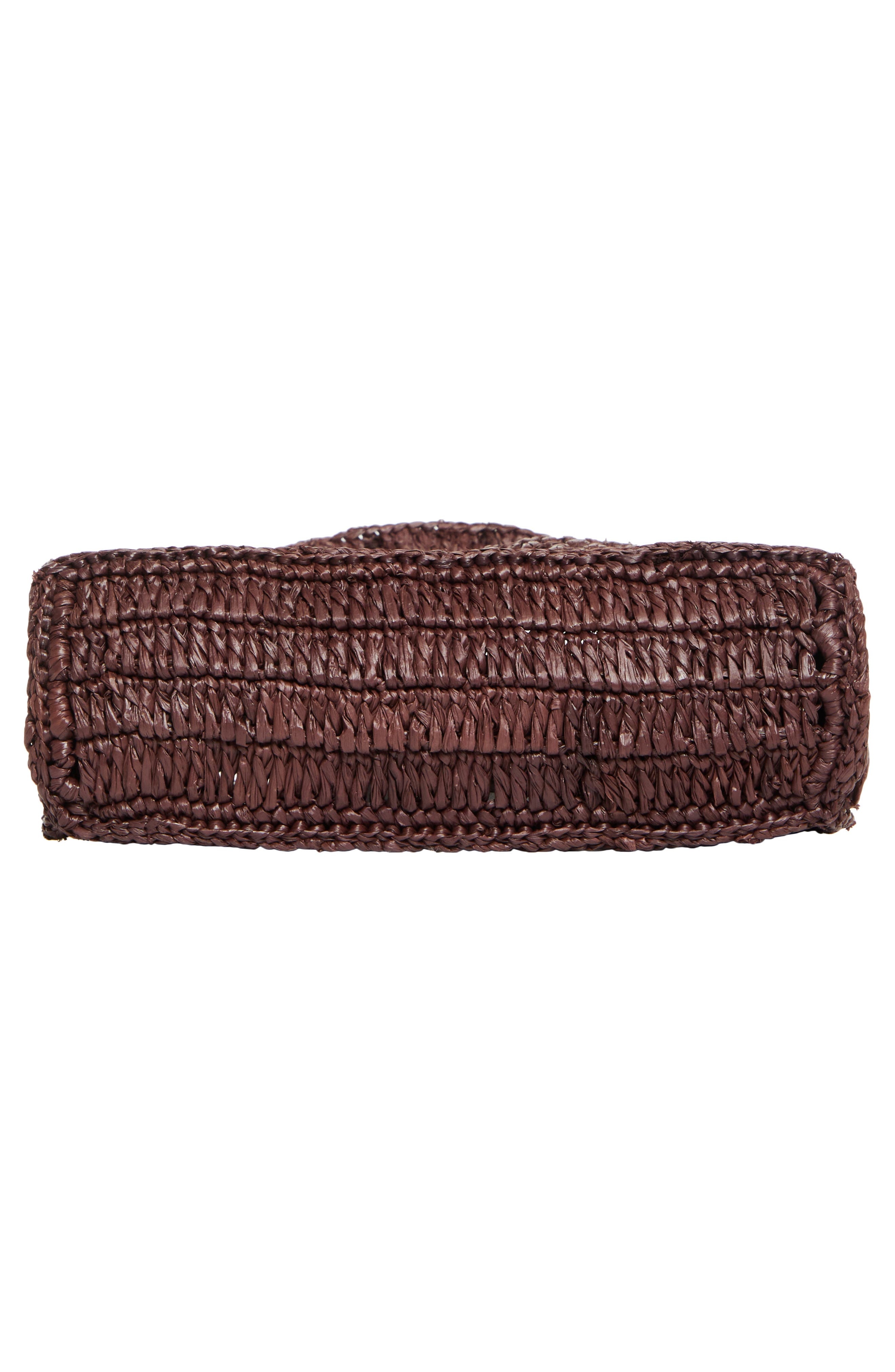 Chloé Mini Summer Banana Raffia Tote in Kohl Brown at Nordstrom - 7