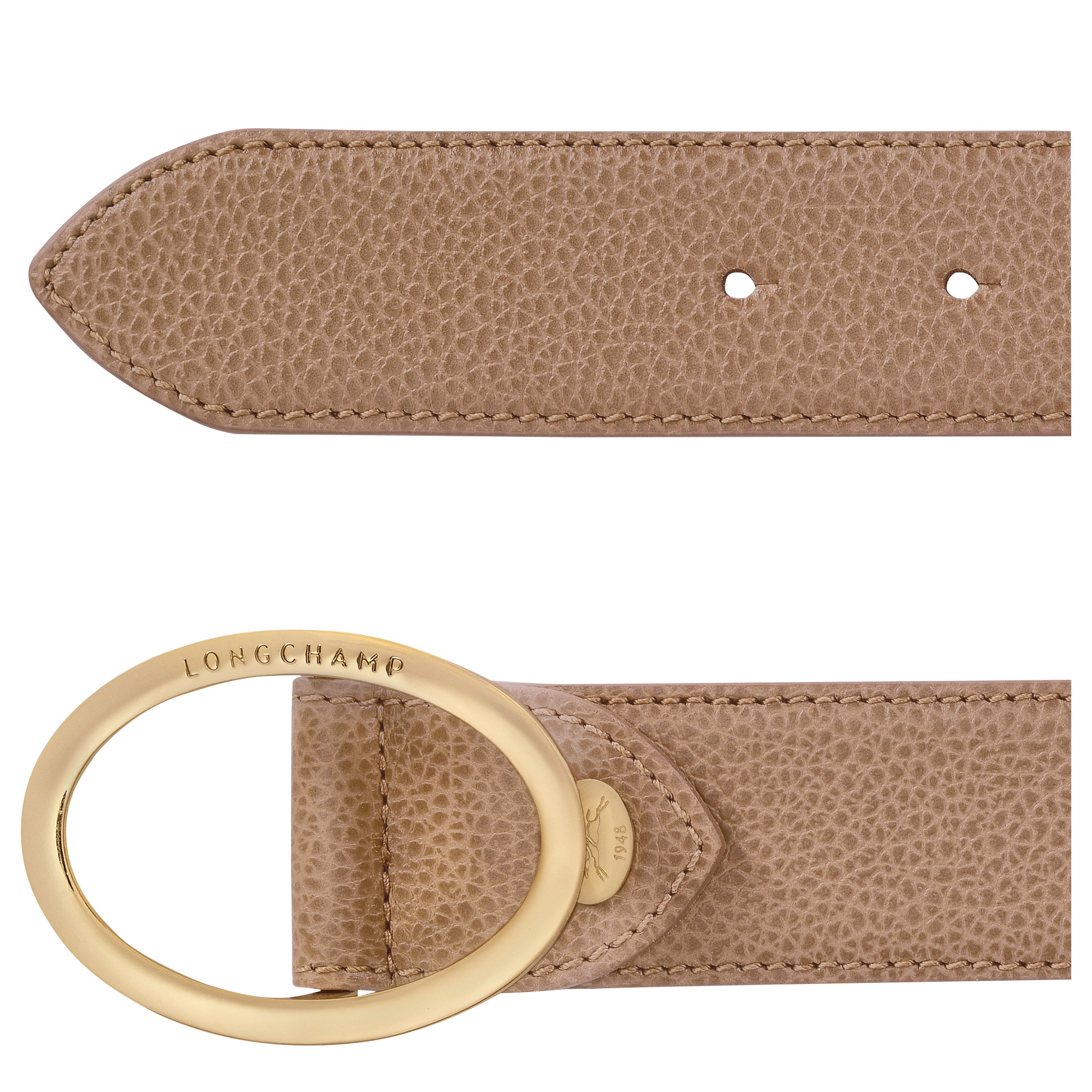 Le Foulonné Ladies' belt Biscuit - Leather - 3