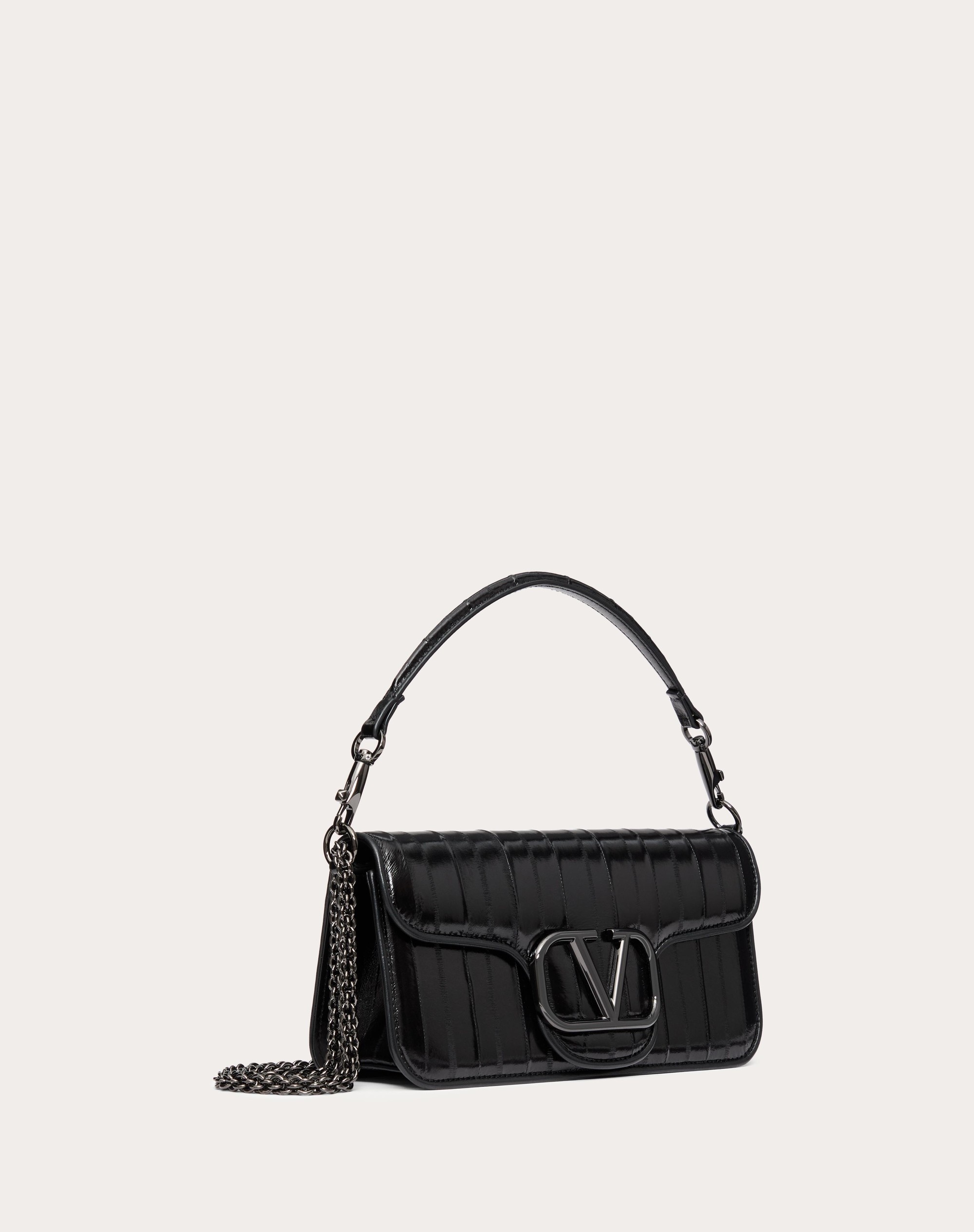 VALENTINO GARAVANI LOCÒ SHOULDER BAG IN EEL SKIN - 3