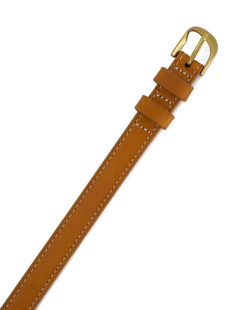 FRAME twist-buckle leather belt outlook