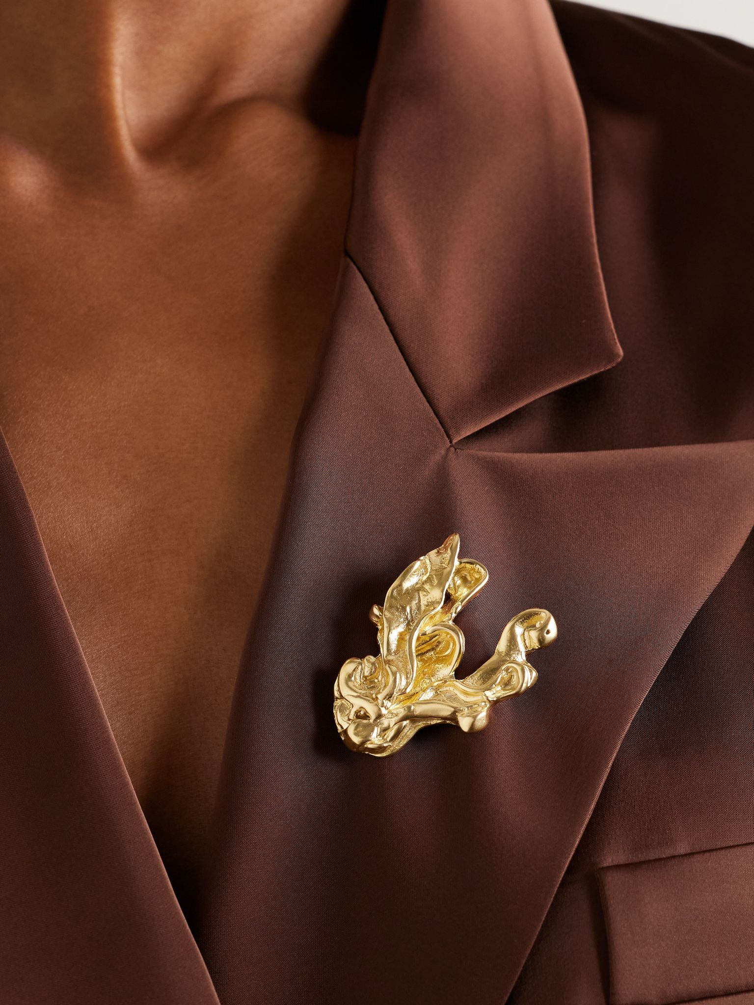 + Eden Rock St Barths Ylang Ylang gold-plated brooch Gold - 2