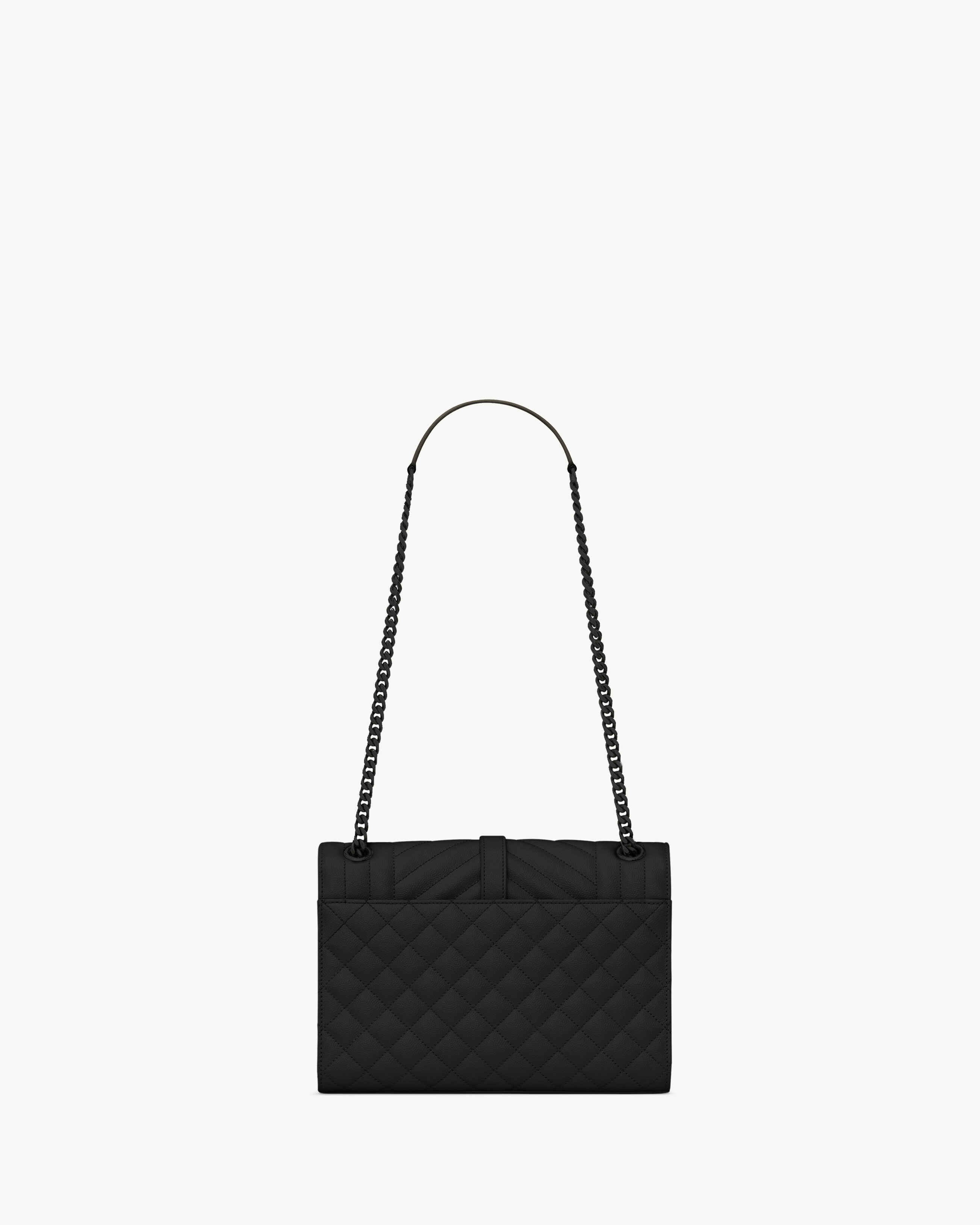 ENVELOPE MEDIUM IN QUILTED GRAIN DE POUDRE EMBOSSED LEATHER - 2